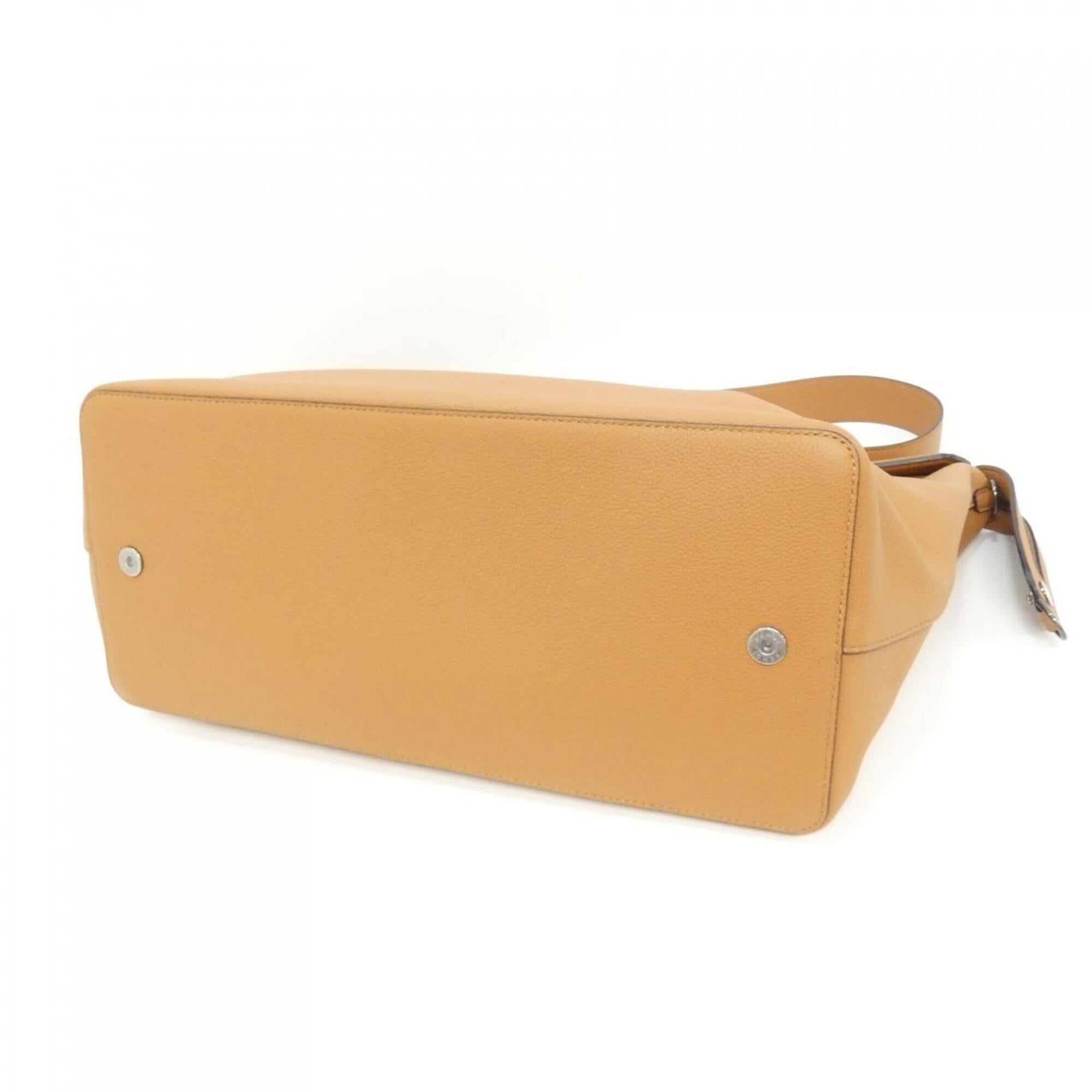 Fendi Brown Leather Handbag (Pre-Owned)