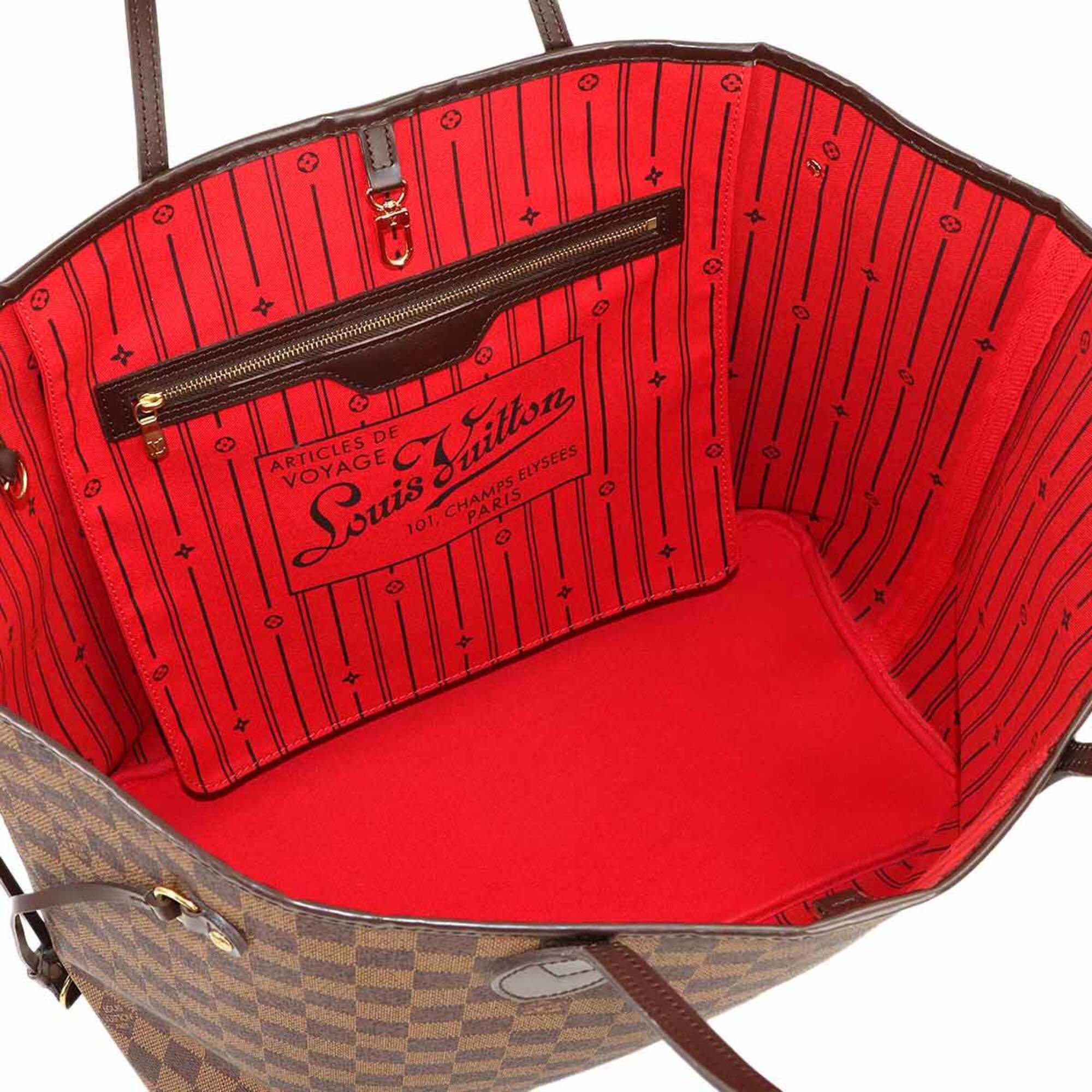 Louis Vuitton Cerise Damier Canvas Ebene Damier Canvas Handbag Tote Bag (Pre-Owned)