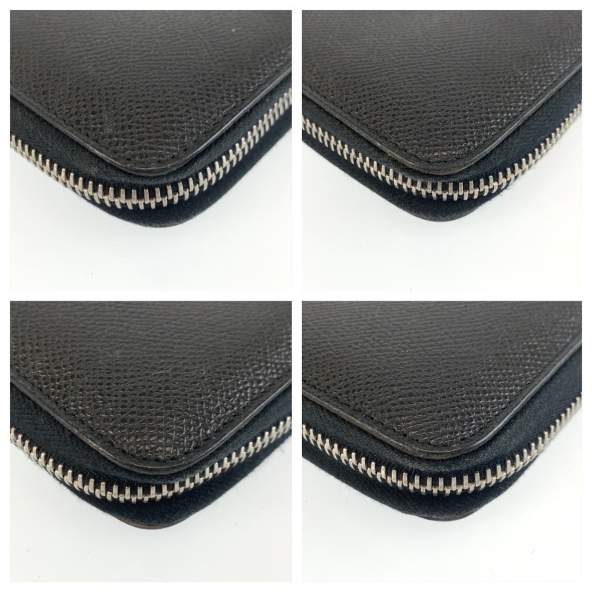 Bvlgari Black Leather Long Wallet (Bi-Fold) (Pre-Owned)