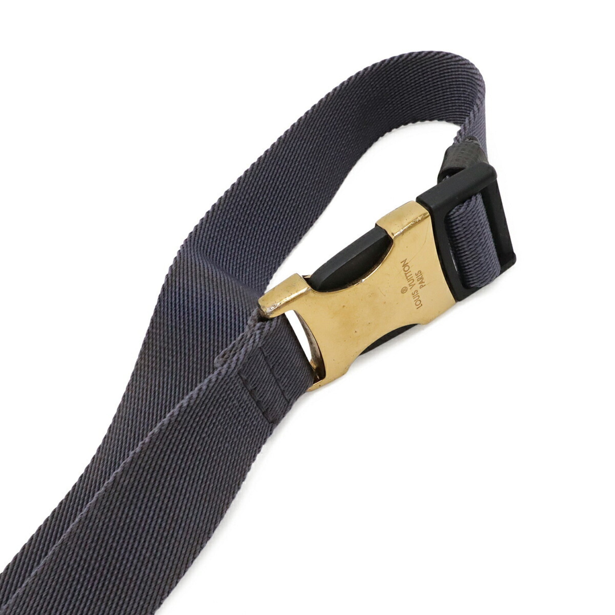Louis Vuitton Blue Brown Monogram Canvas Fanny Pack Shoulder Bag Sling Bag (Pre-Owned)