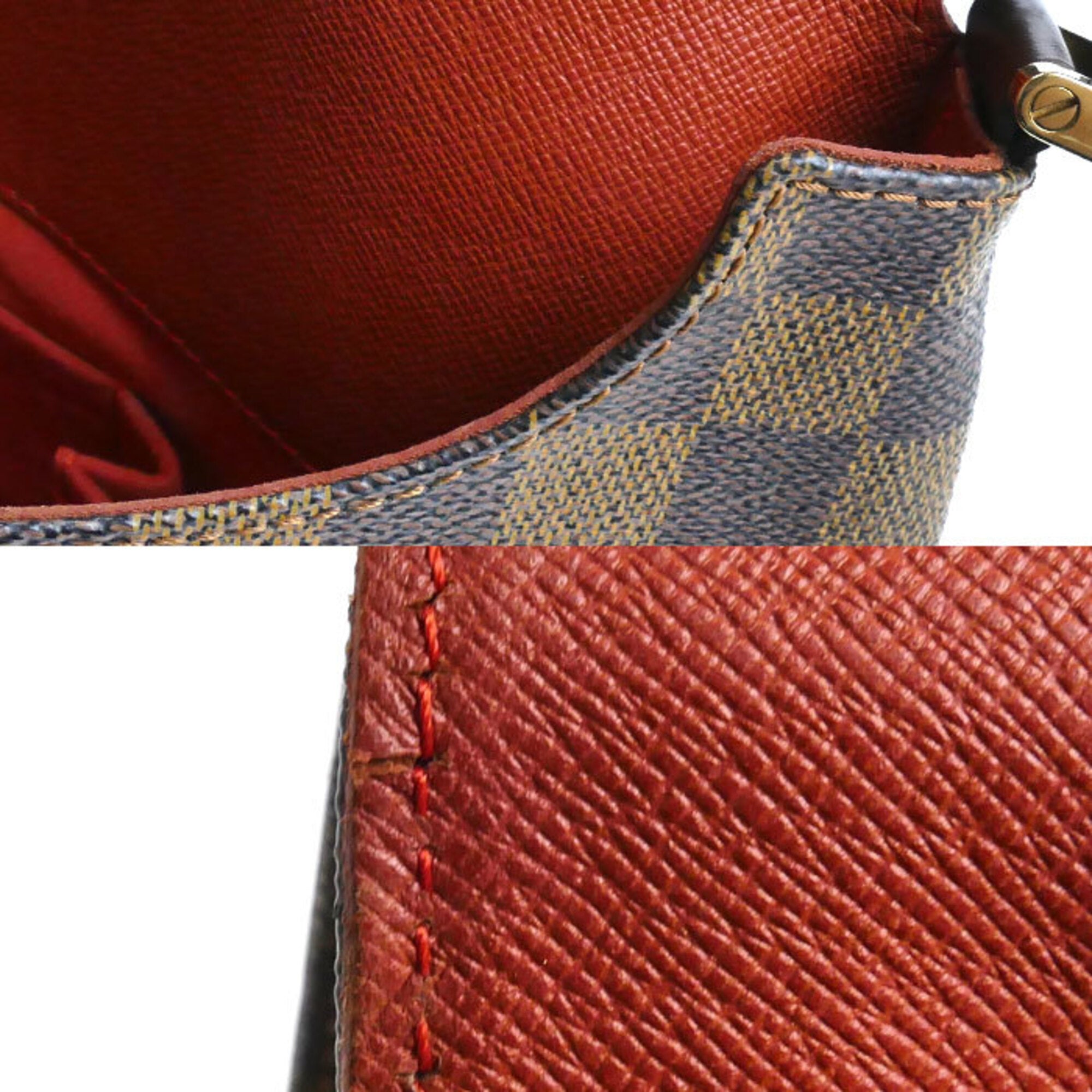 Louis Vuitton Gold Damier Canvas Shoulder Bag (Pre-Owned)
