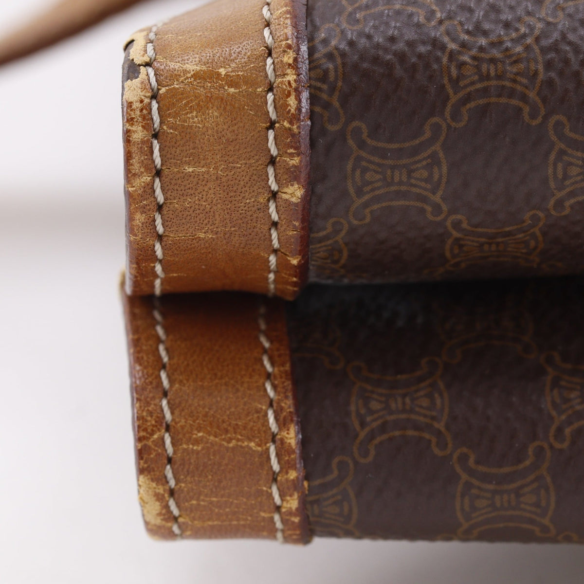 Celine Macadam Brown Pvc Tote Bag (Pre-Owned)