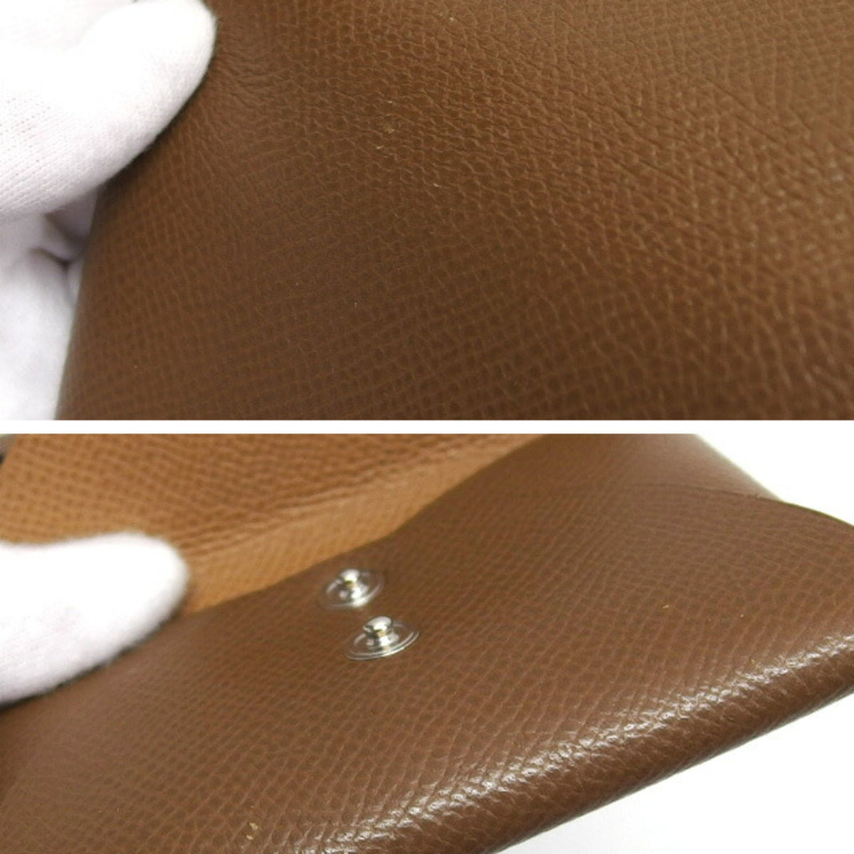 Hermes Brown Marron Epsom Leather Coin Purse/Coin Case (Pre-Owned)