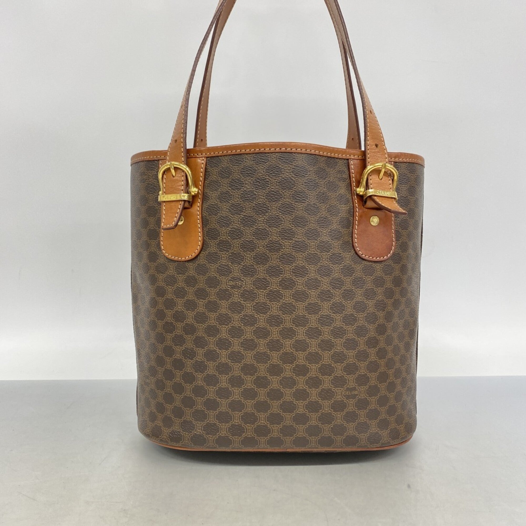 Celine Brown Pvc Tote Bag (Pre-Owned)