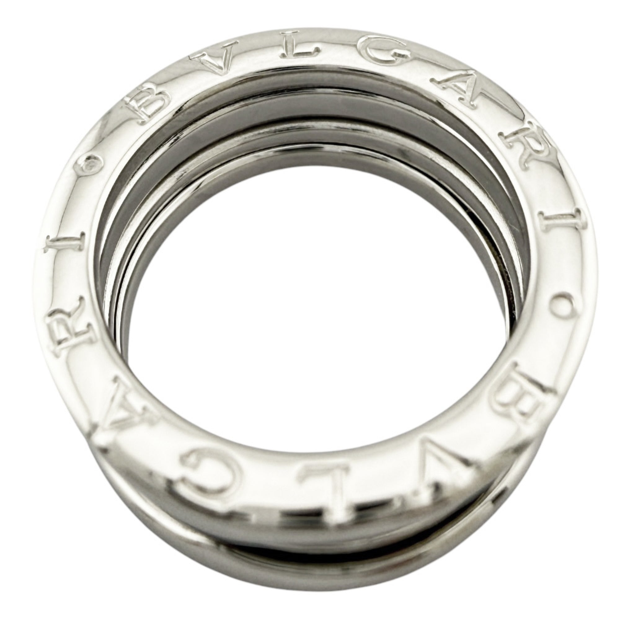 Bvlgari B.Zero1 Silver White Gold (18K) Band Ring (Pre-Owned)