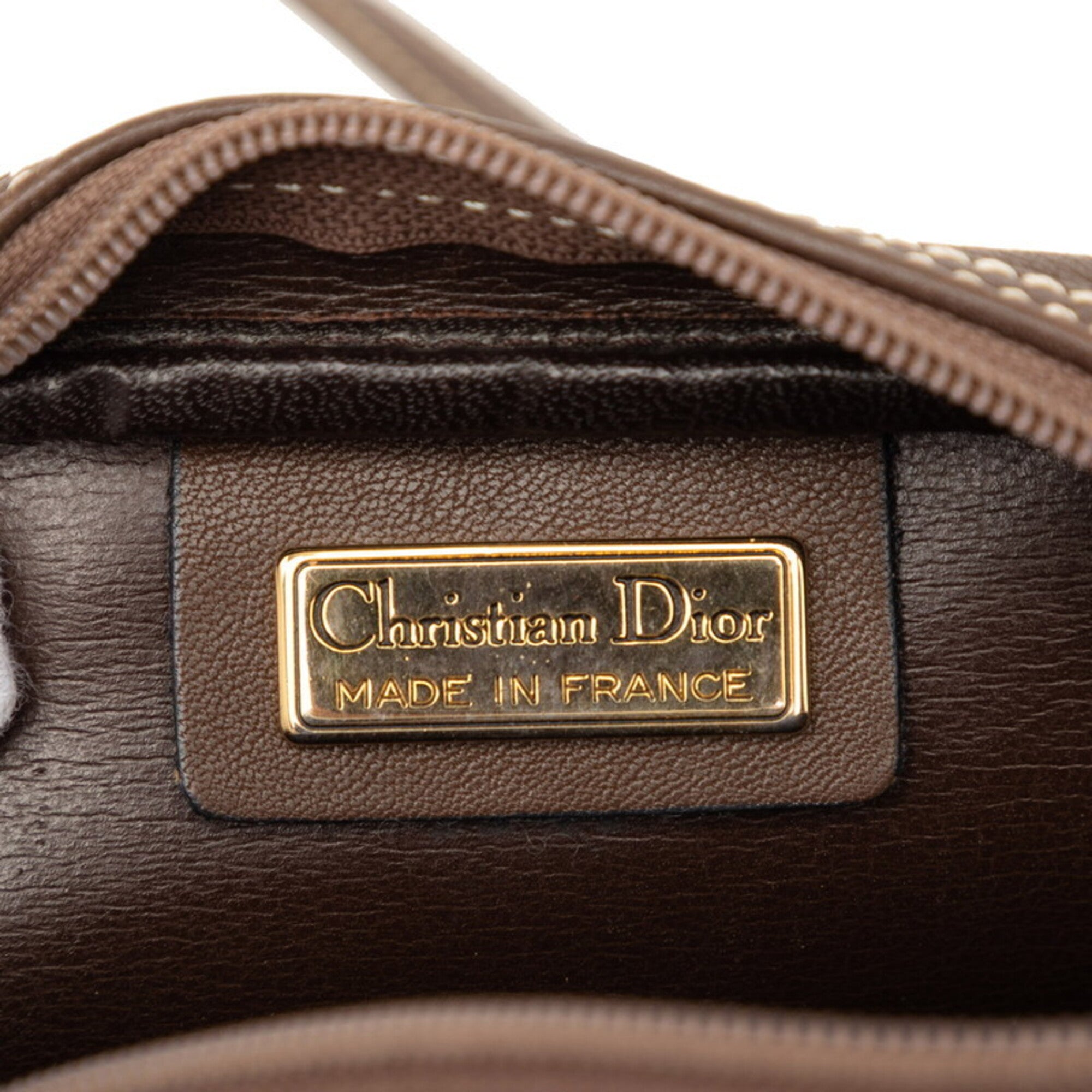 Christian Dior Brown Leather Shoulder Bag (Pre-Owned)