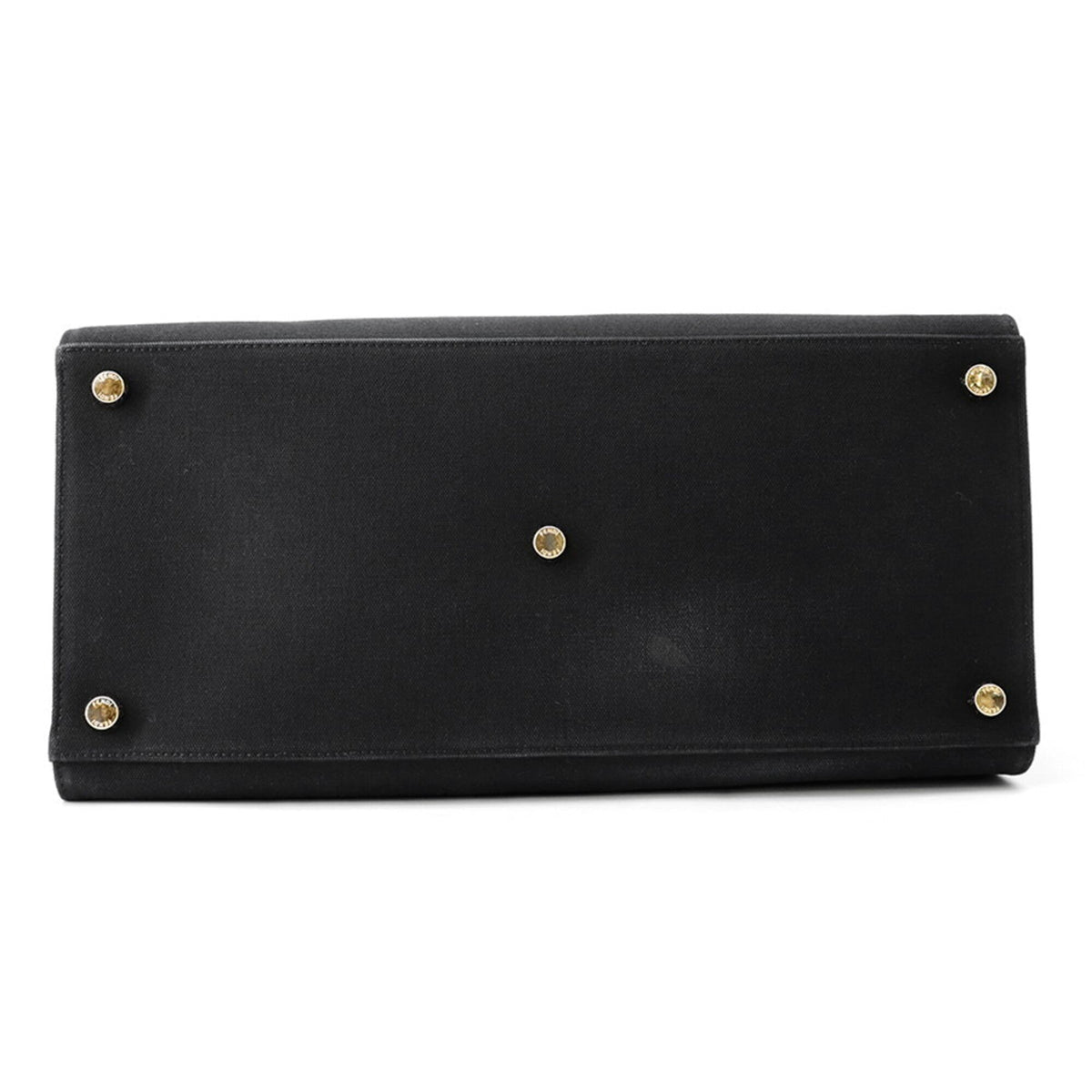 Fendi Black Gold Canvas Handbag Tote Bag (Pre-Owned)