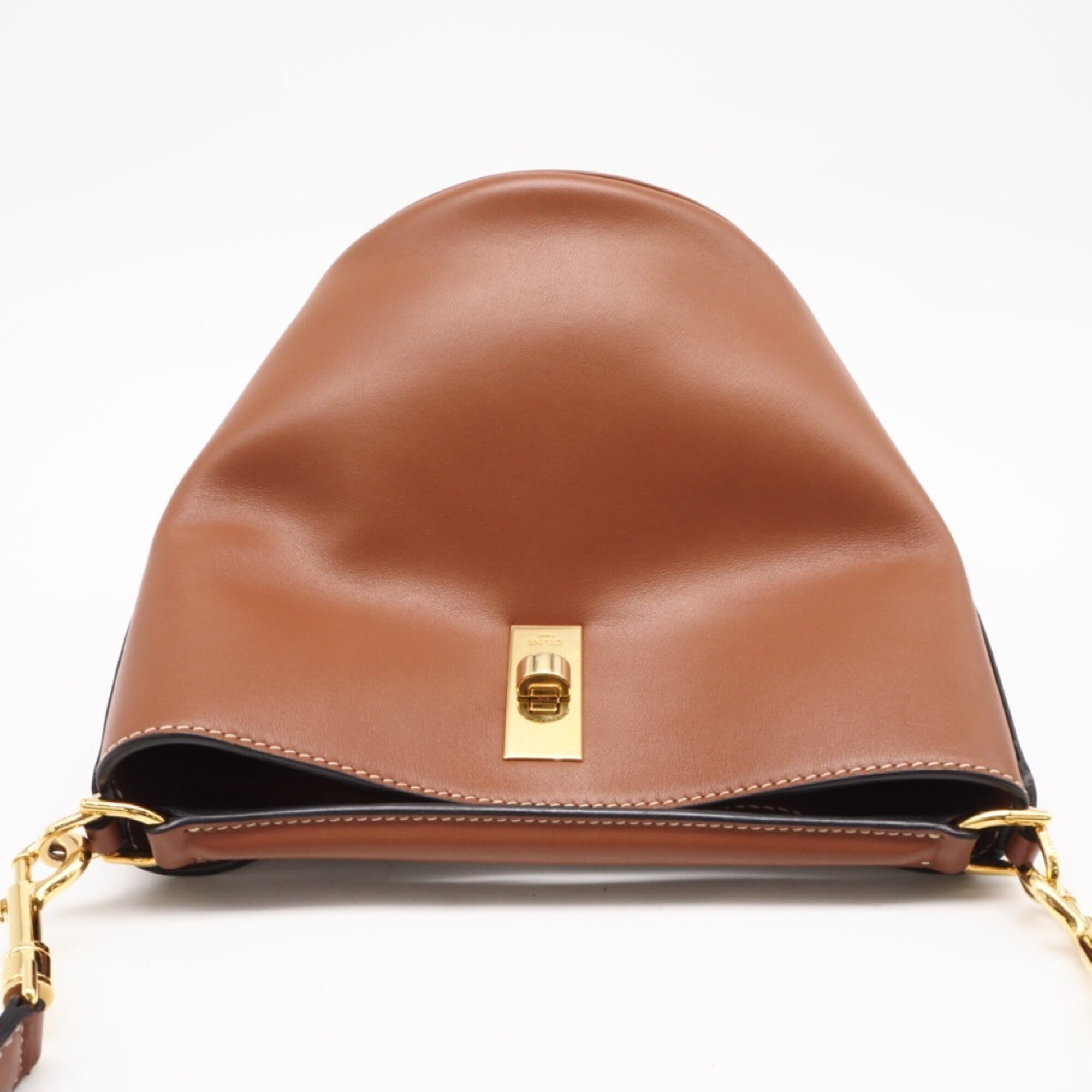 Celine Brown Leather Shoulder Bag (Pre-Owned)