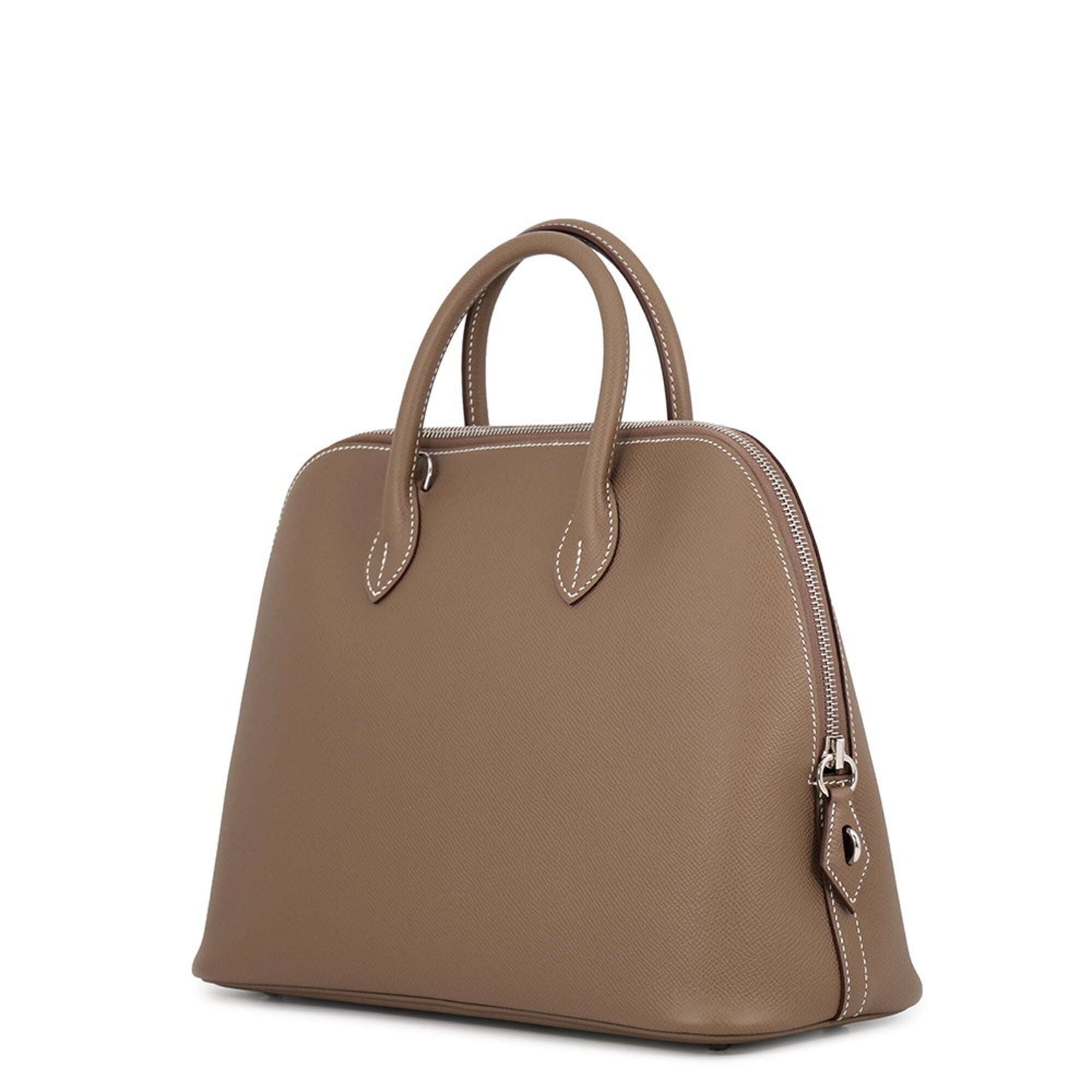 Hermes Bolide Etoupe Gray Epsom Leather Handbag (Pre-Owned)