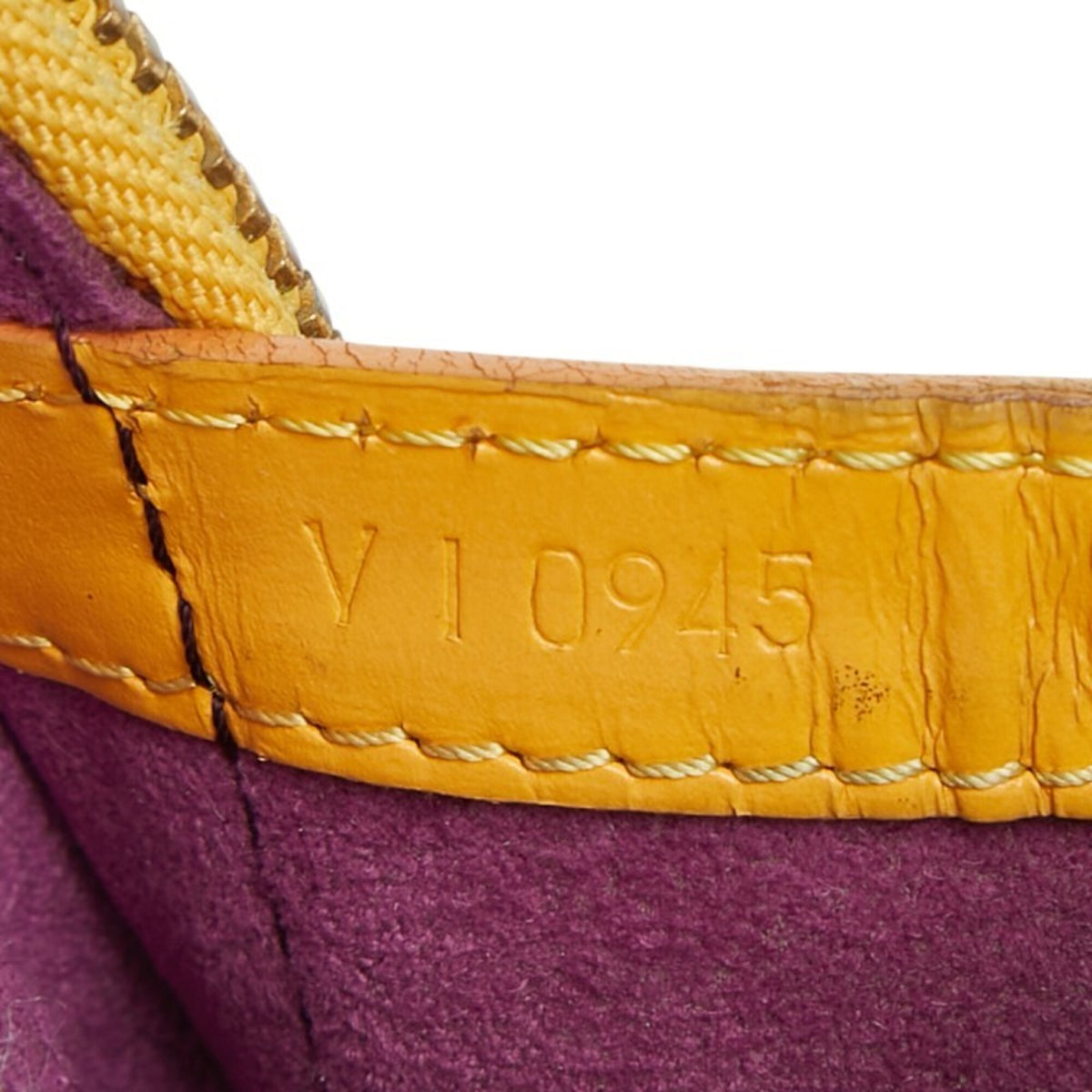 Louis Vuitton Yellow Leather Backpack (Pre-Owned)