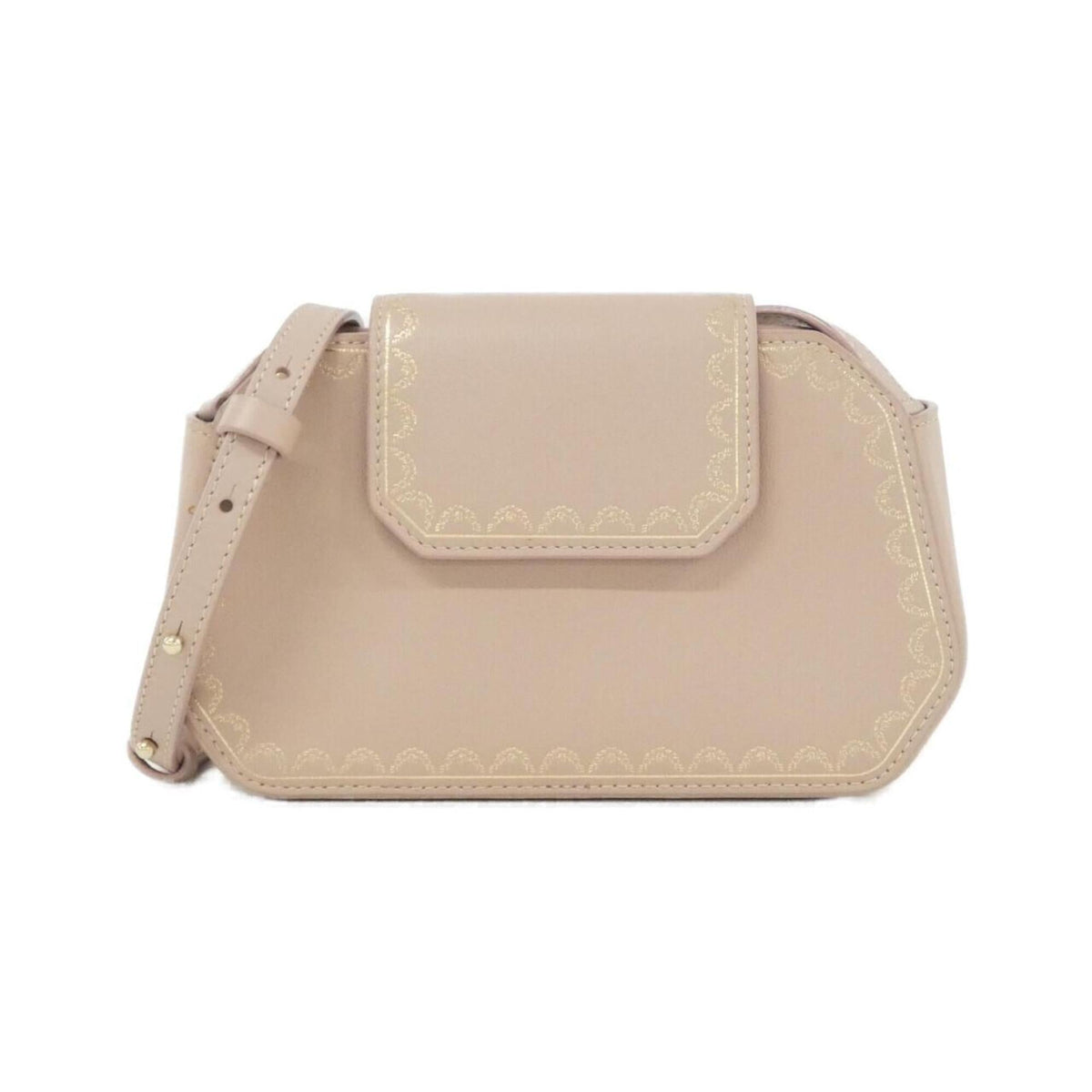 Cartier Light Pink Leather Shoulder Bag (Pre-Owned)