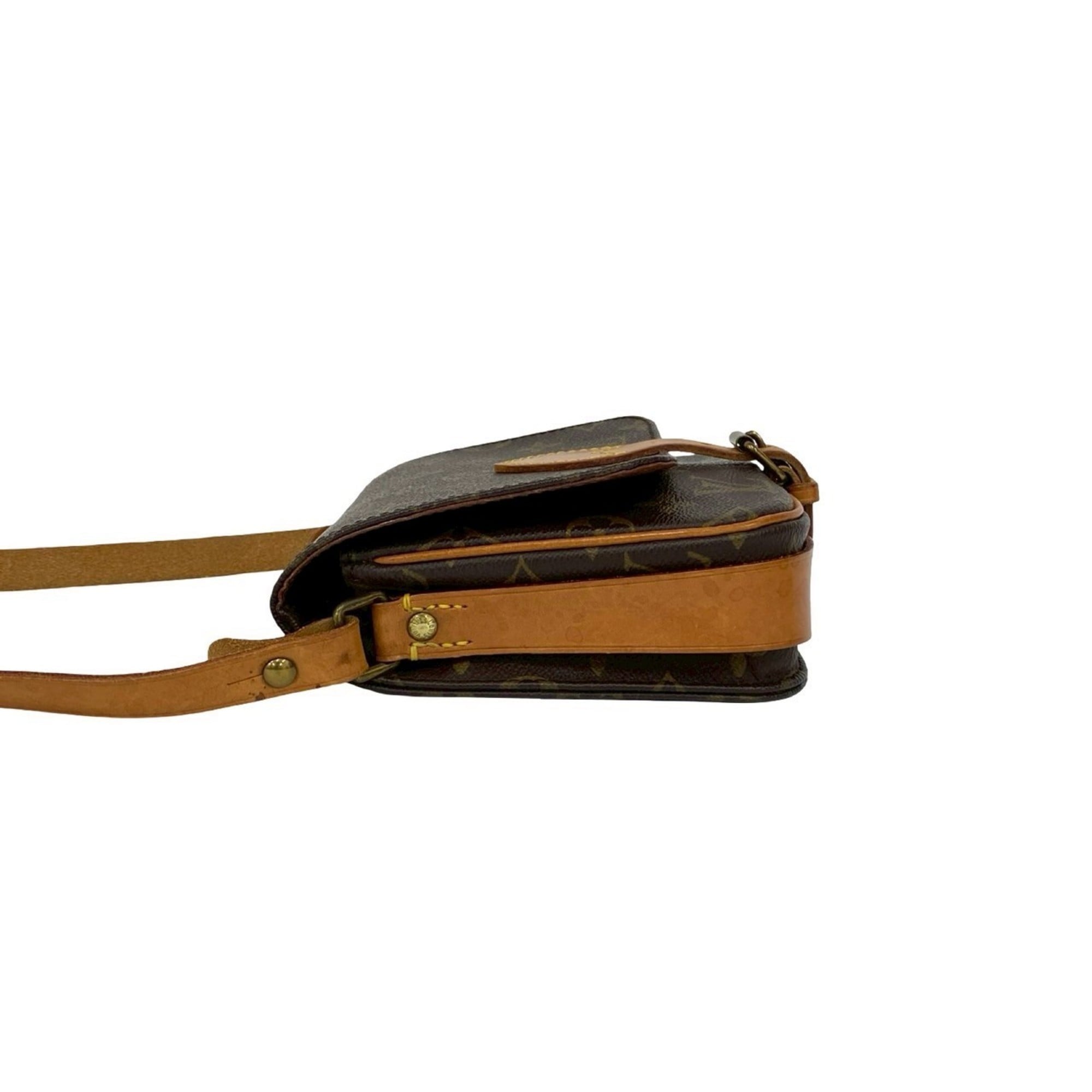 Louis Vuitton Brown Pvc Leather Pochette Shoulder Bag (Pre-Owned)