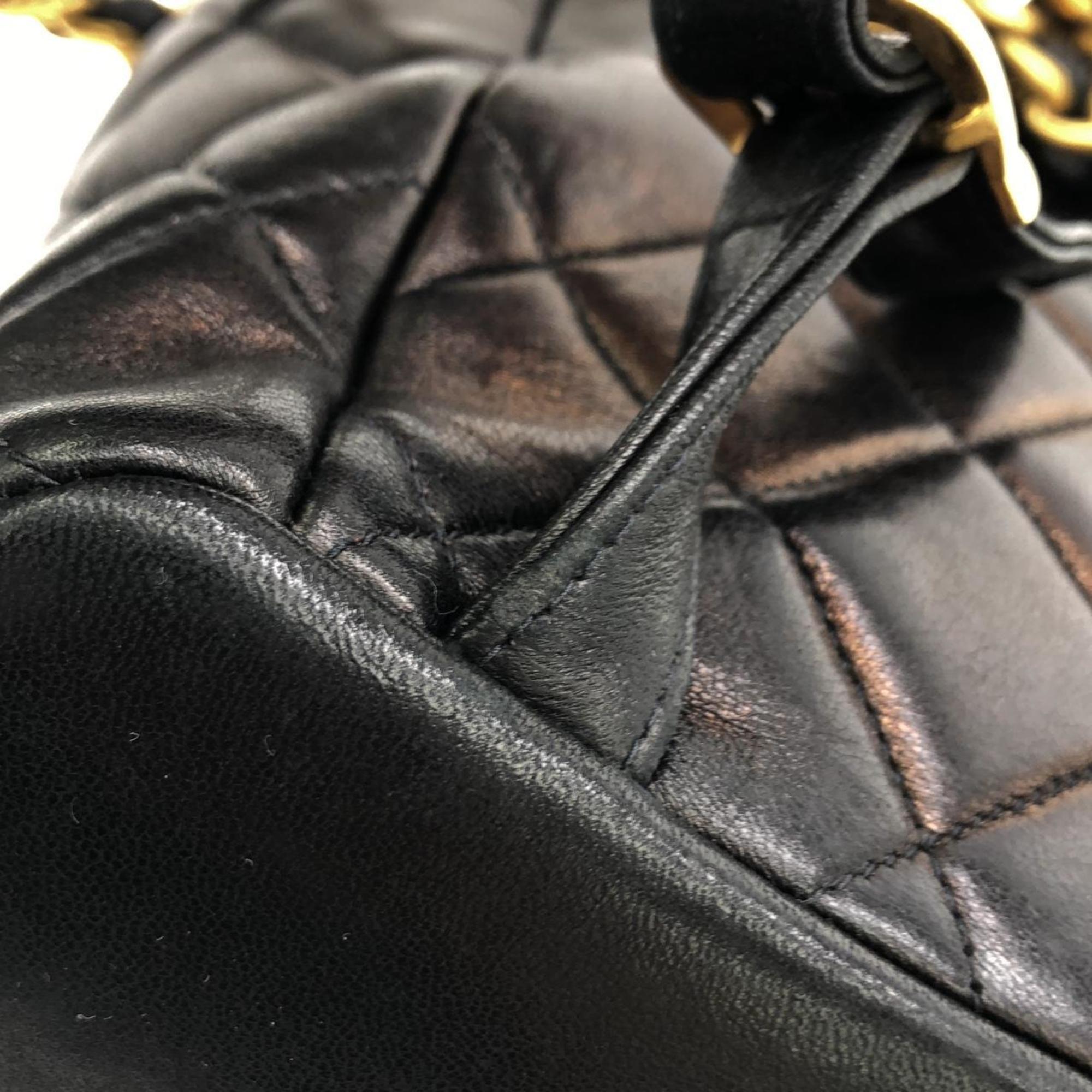 Chanel Black Leather Backpack (Pre-Owned)