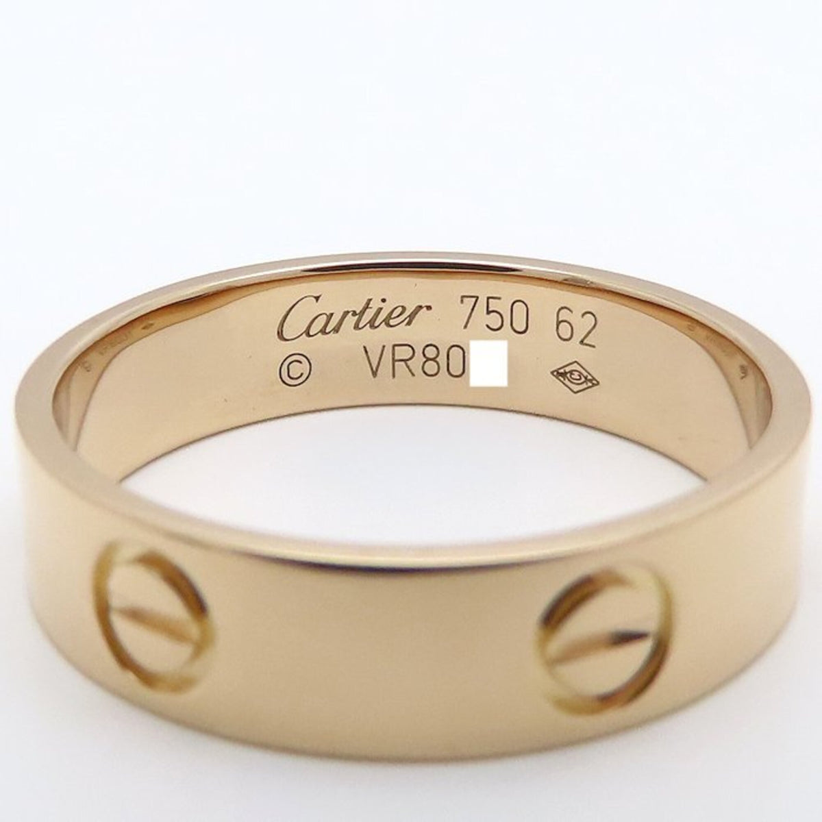 Cartier Love Pink Gold (18K) Band Ring (Pre-Owned)