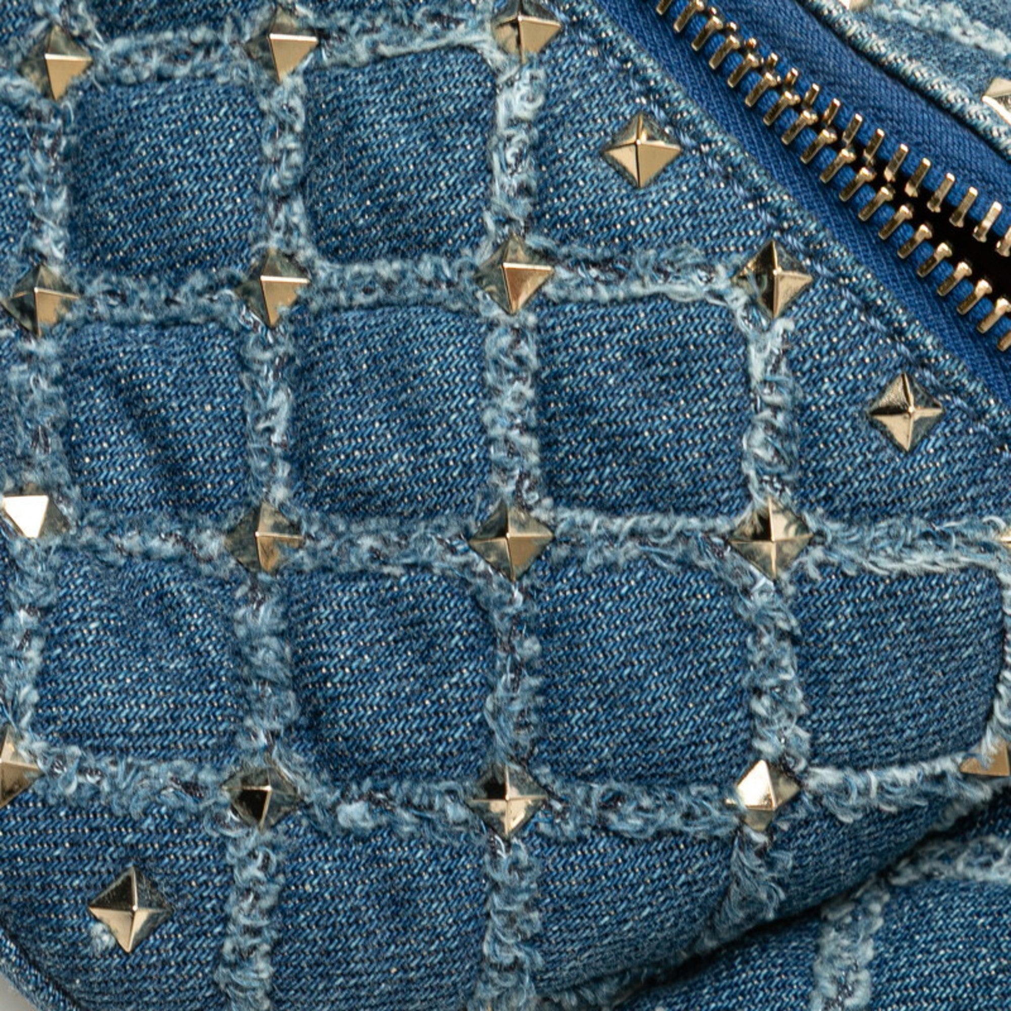 Valentino Blue Denim Leather Fanny Pack (Pre-Owned)