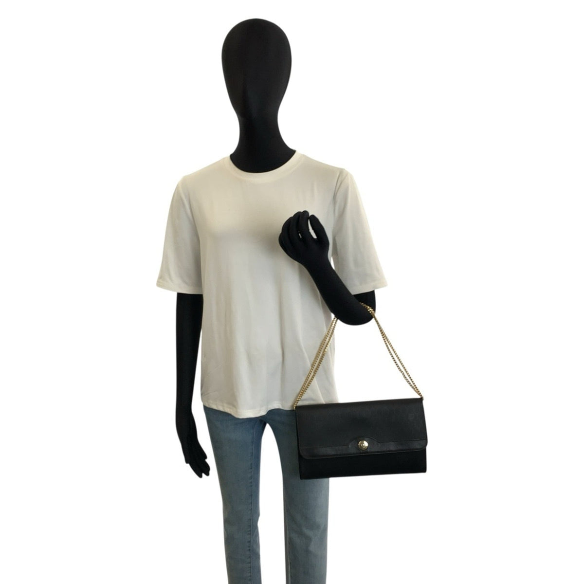 Christian Dior Black Pvc Handbag Shoulder Bag (Pre-Owned)