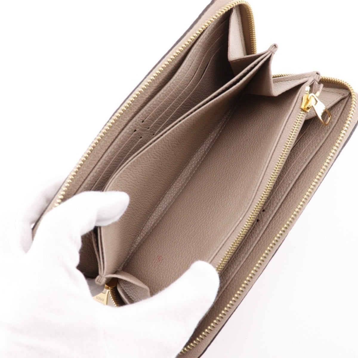 Louis Vuitton Monogram Empreinte Gray Monogram Empreinte Long Wallet (Bi-Fold) (Pre-Owned)