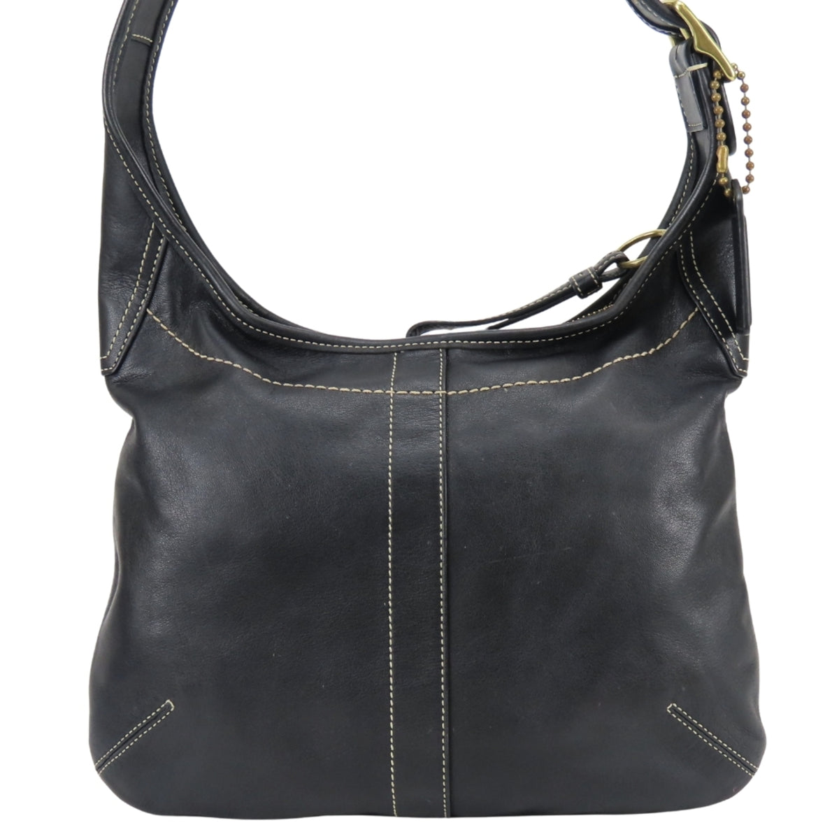 Coach Black Leather Shoulder Bag (Pre-Owned)