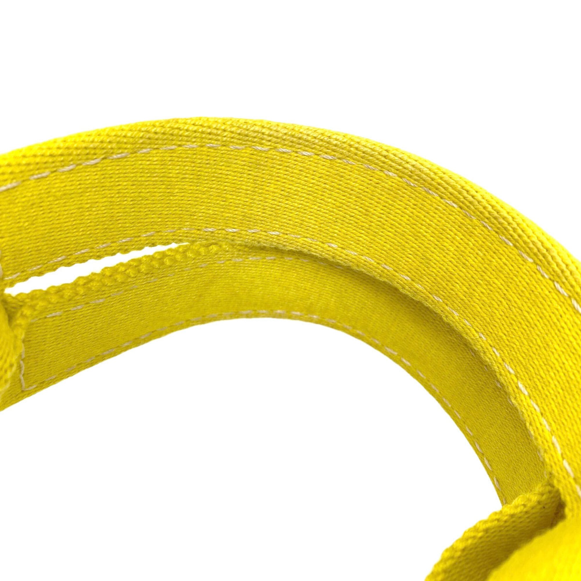 Hermes Yellow Canvas Handbag (Pre-Owned)