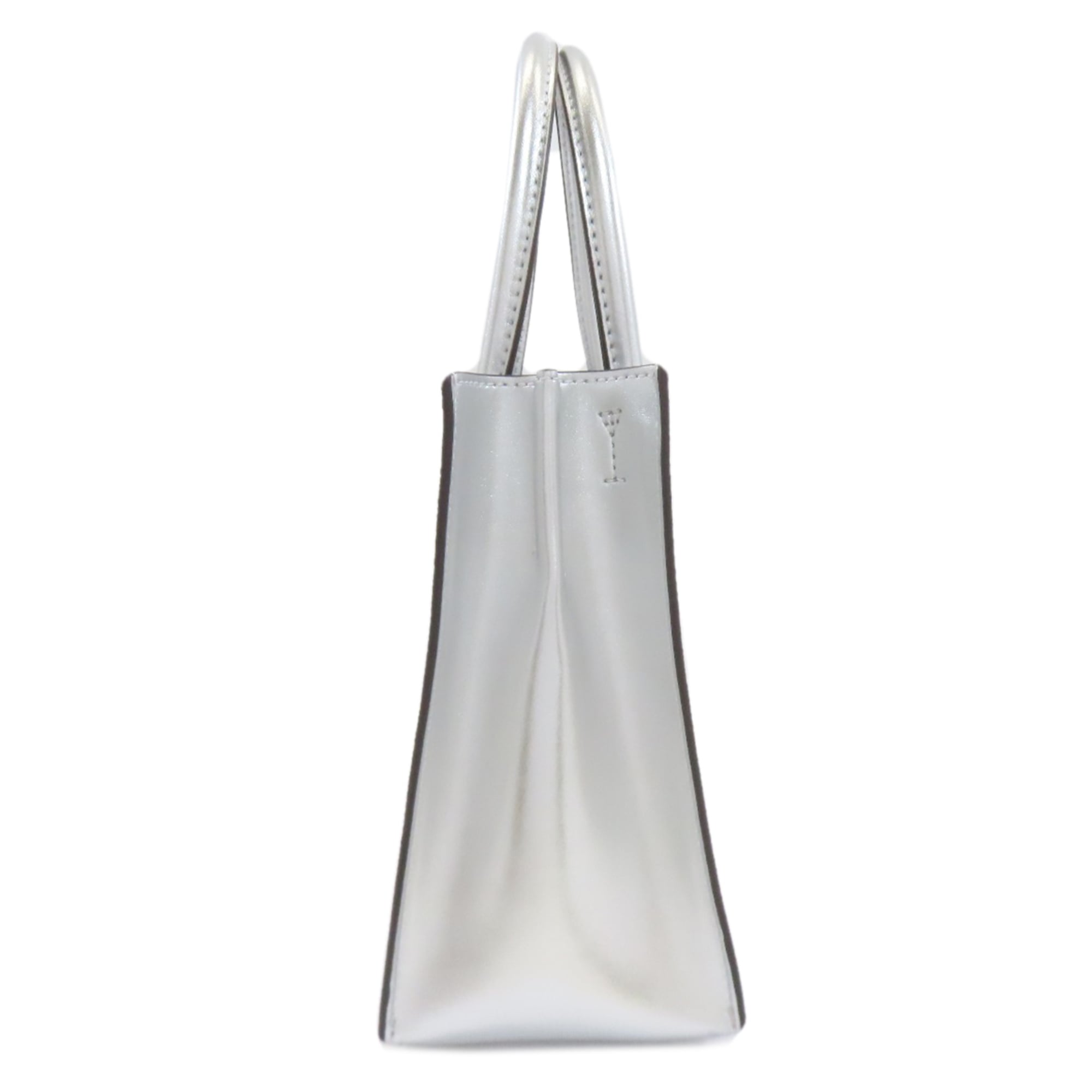 Michael Kors Silver White Pvc Handbag (Pre-Owned)
