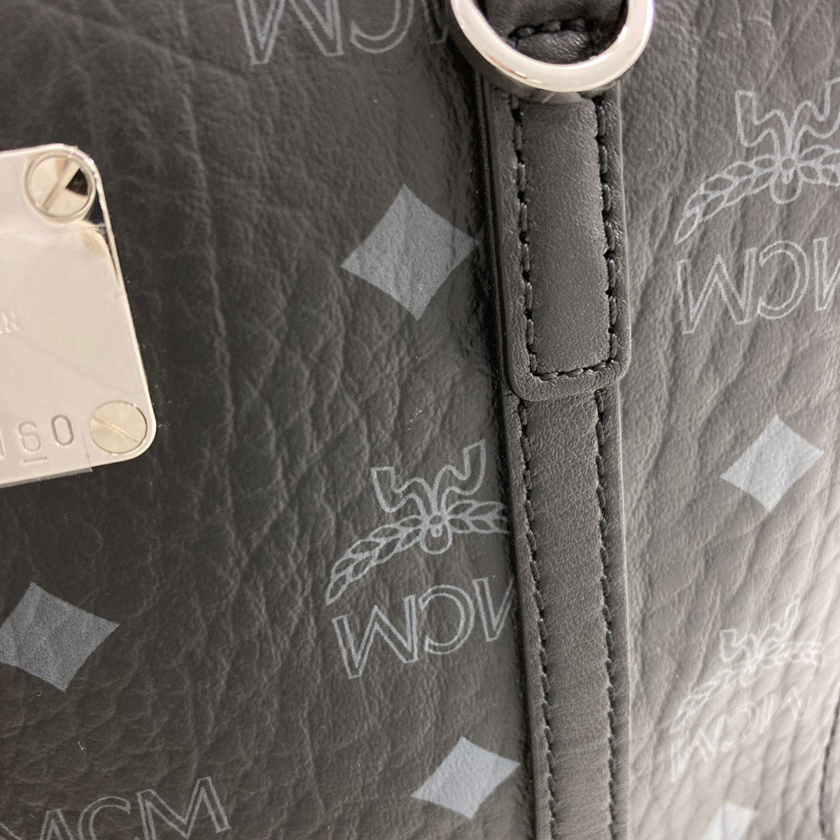 Mcm Black Pvc Handbag (Pre-Owned)