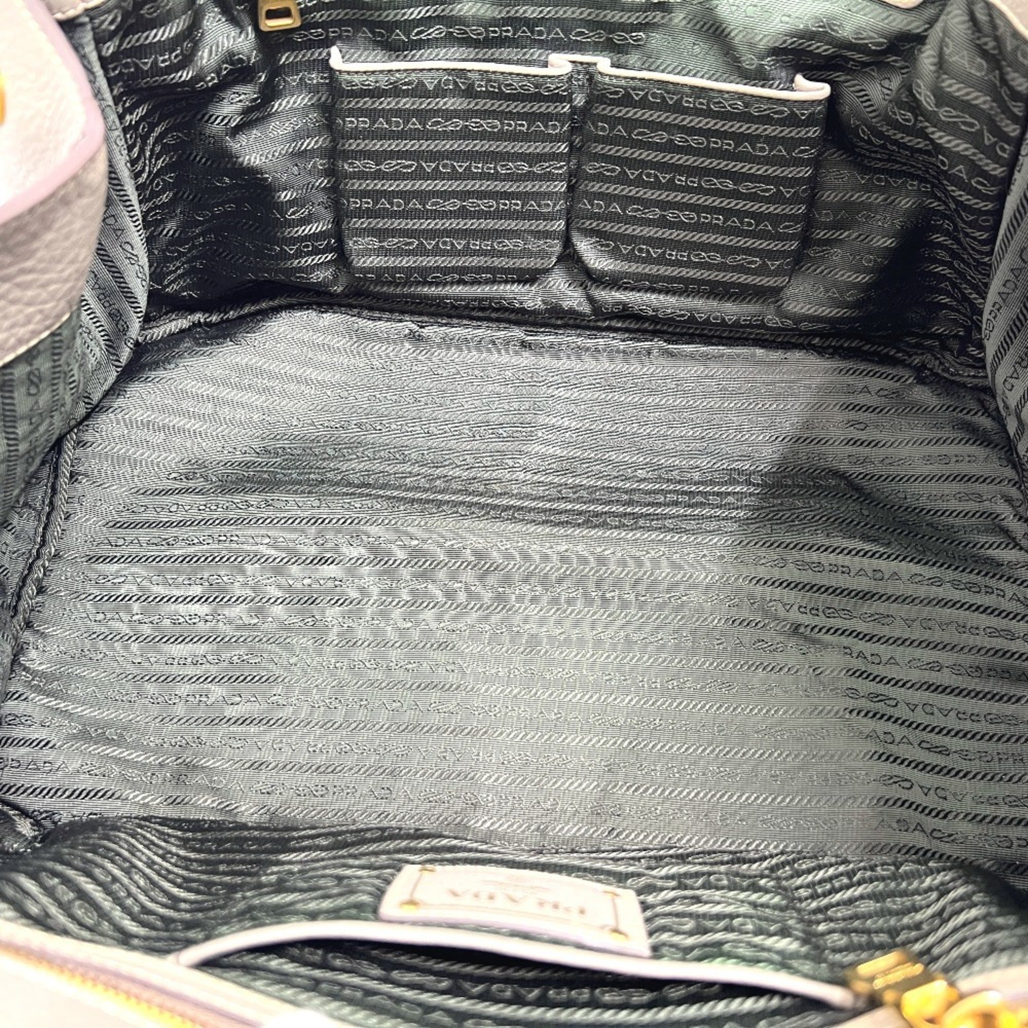 Prada Gray Canapa Handbag Tote Bag (Pre-Owned)