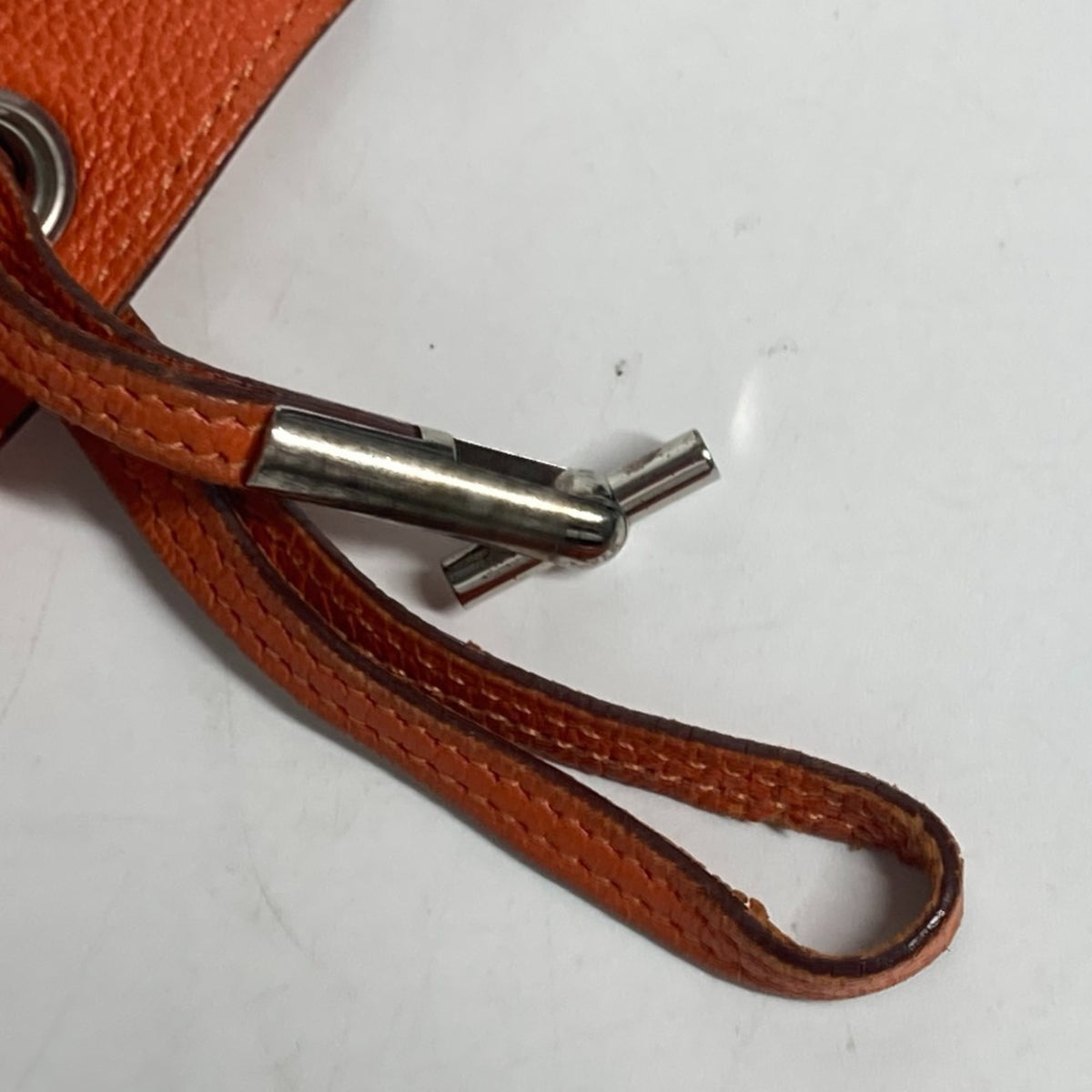 Hermes Orange Leather Pouch (Pre-Owned)