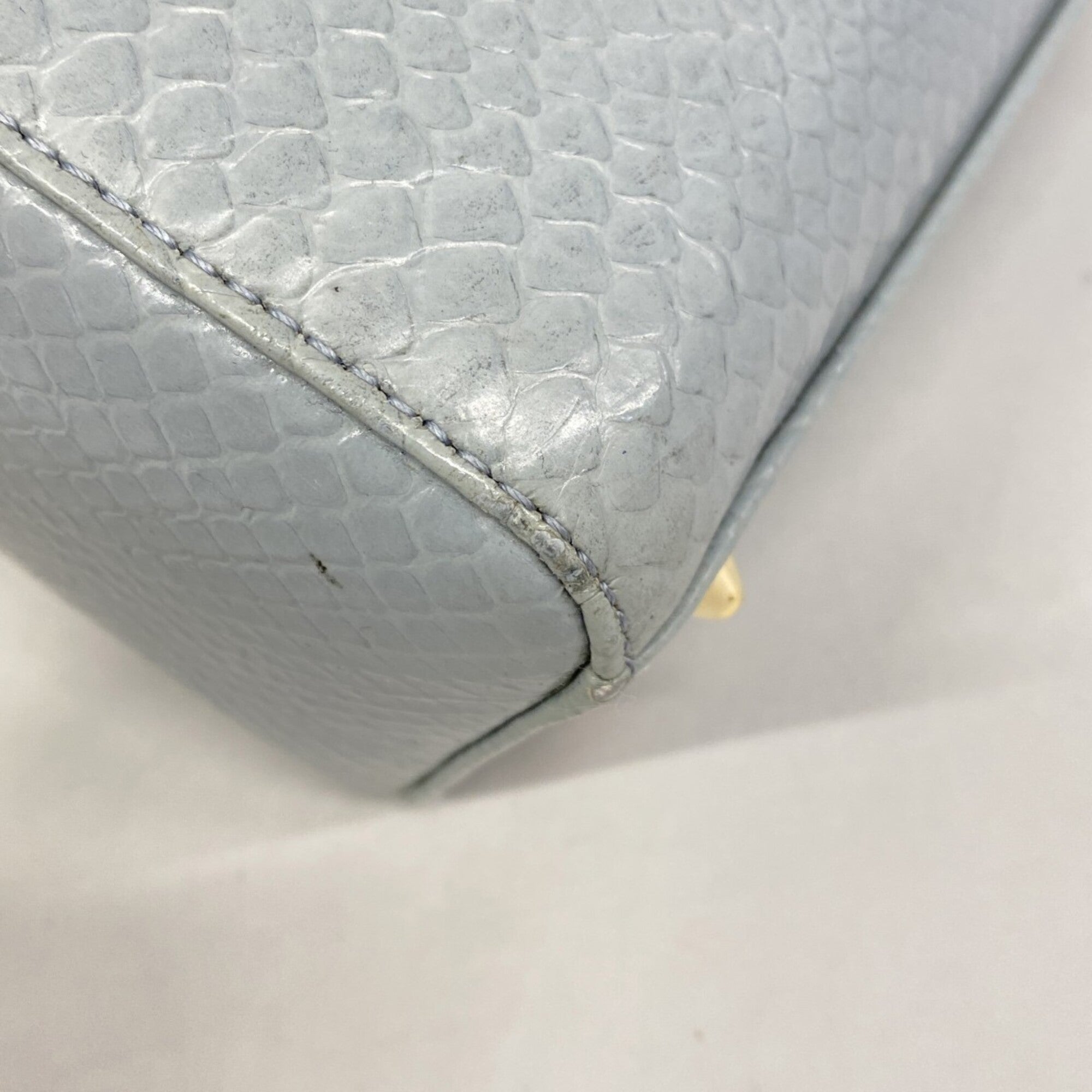 Christian Dior Blue Leather Handbag (Pre-Owned)