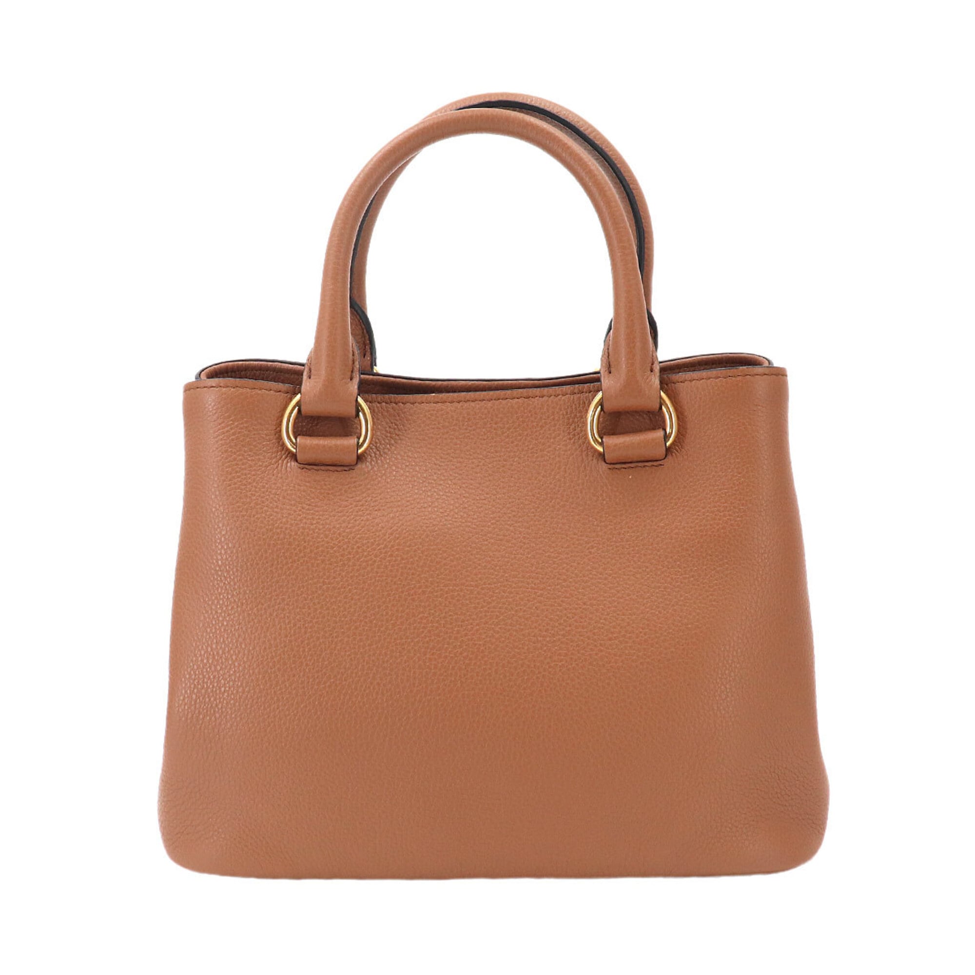 Prada Brown Leather Handbag (Pre-Owned)