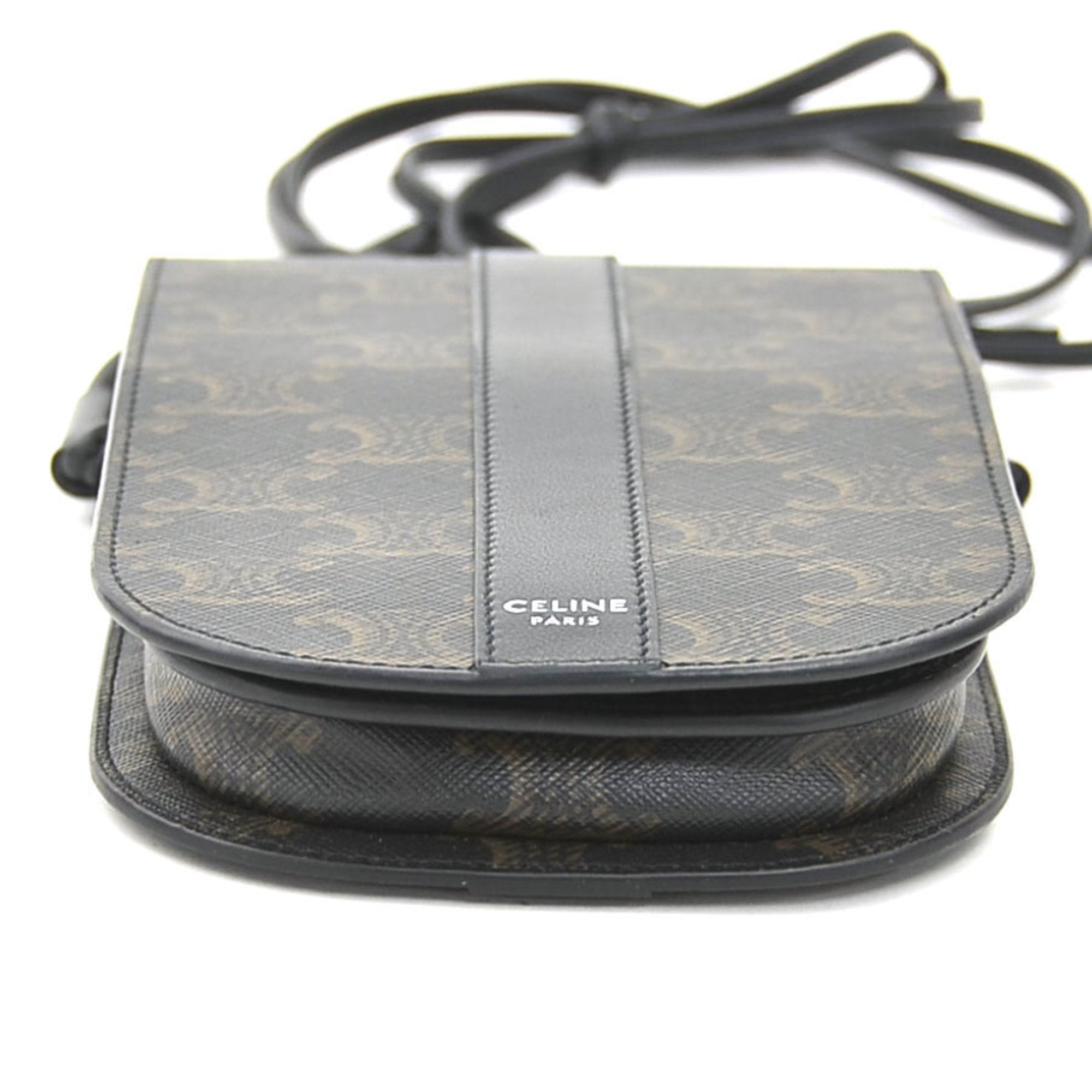 Celine Black Coated Canvas Shoulder Bag (Pre-Owned)