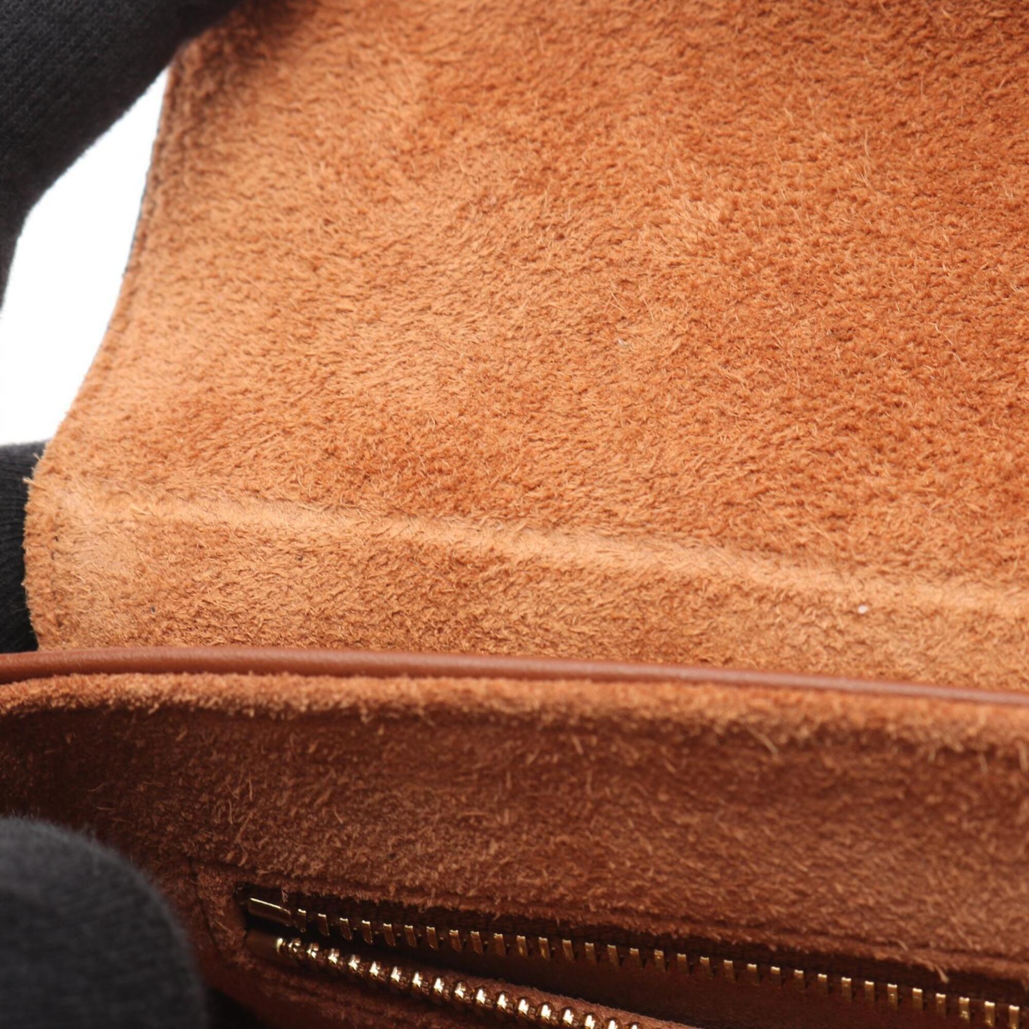 Celine Brown Leather Handbag Shoulder Bag (Pre-Owned)