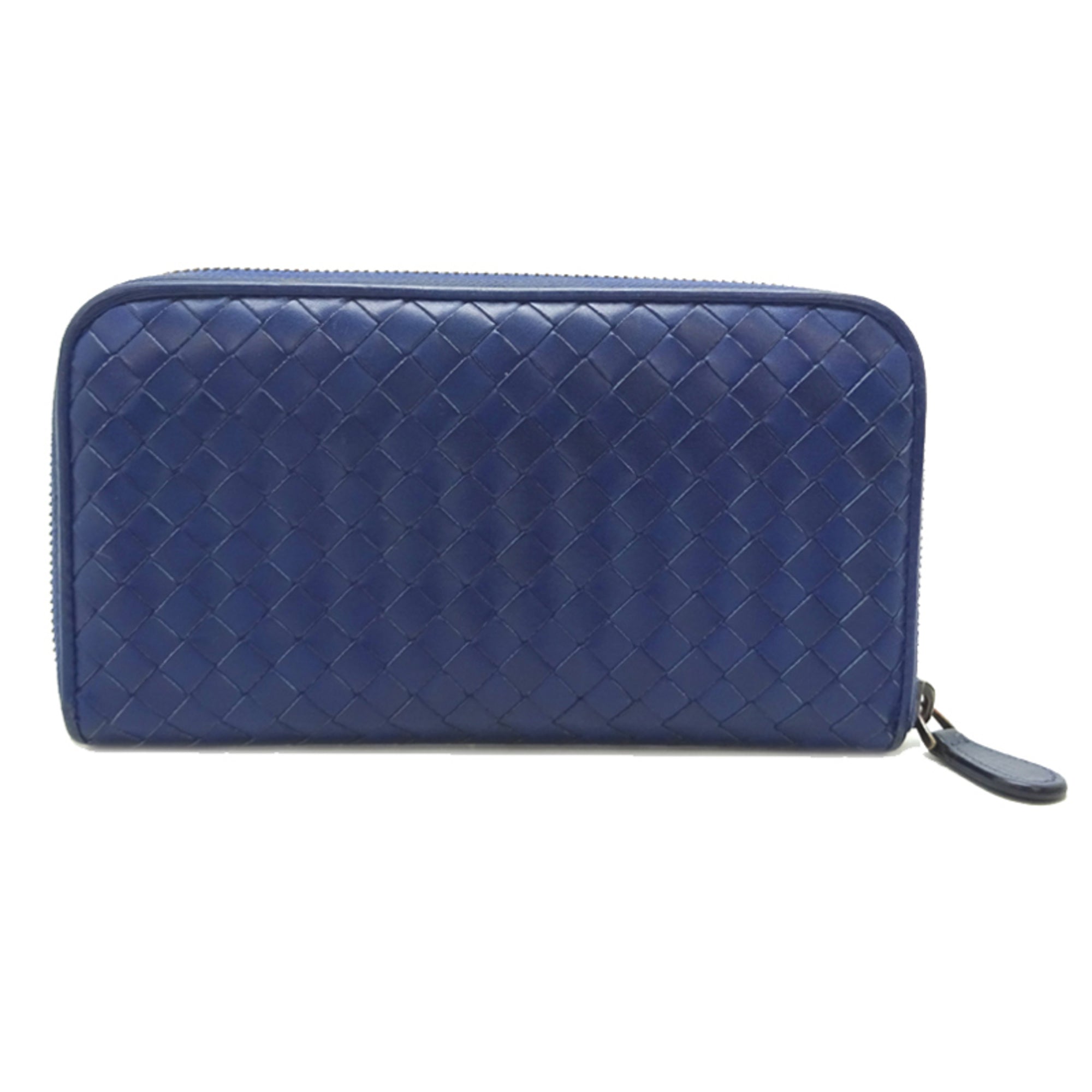 Bottega Veneta Blue Leather Coin Purse/Coin Case (Pre-Owned)