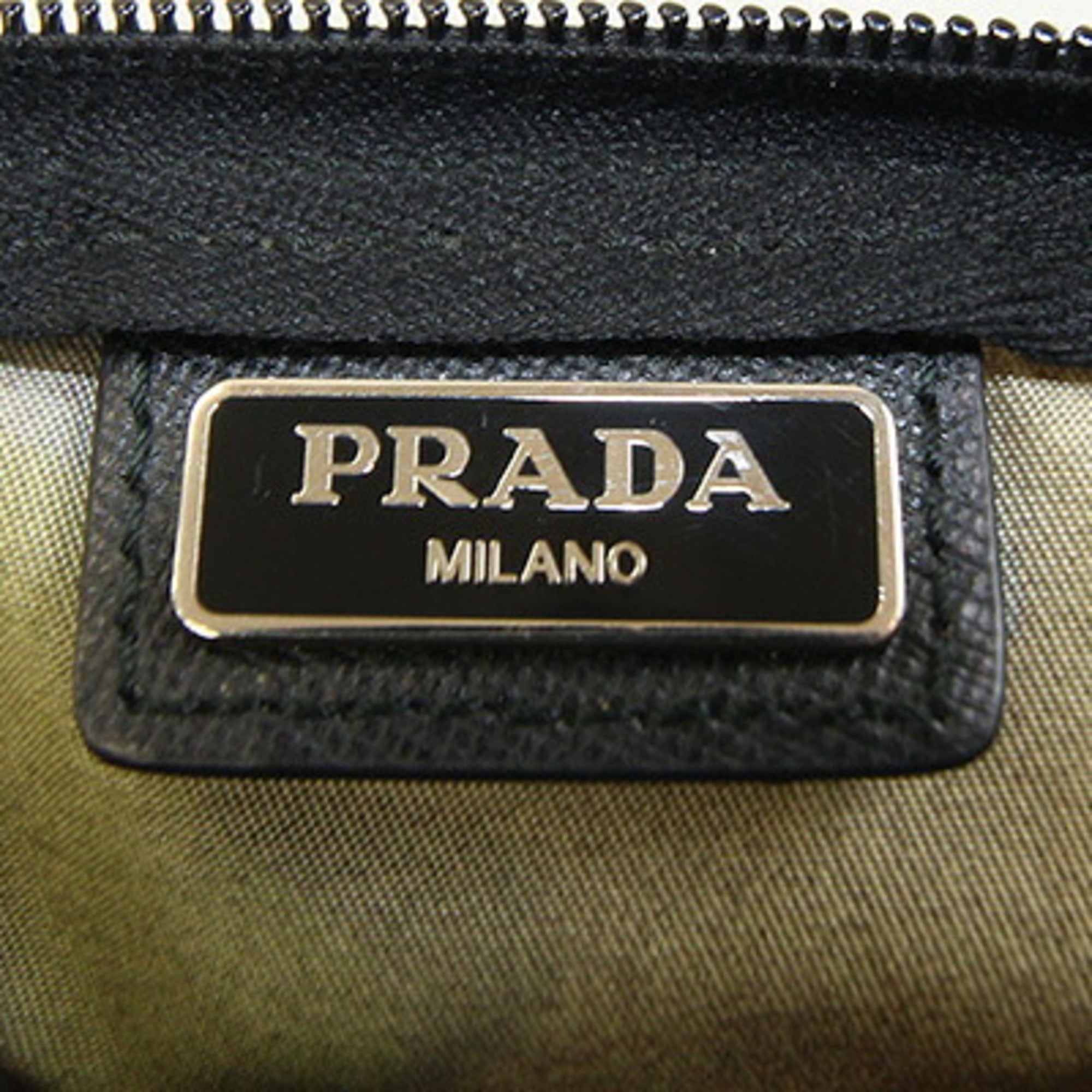 Prada Camouflage White Nylon Handbag Pouch (Pre-Owned)
