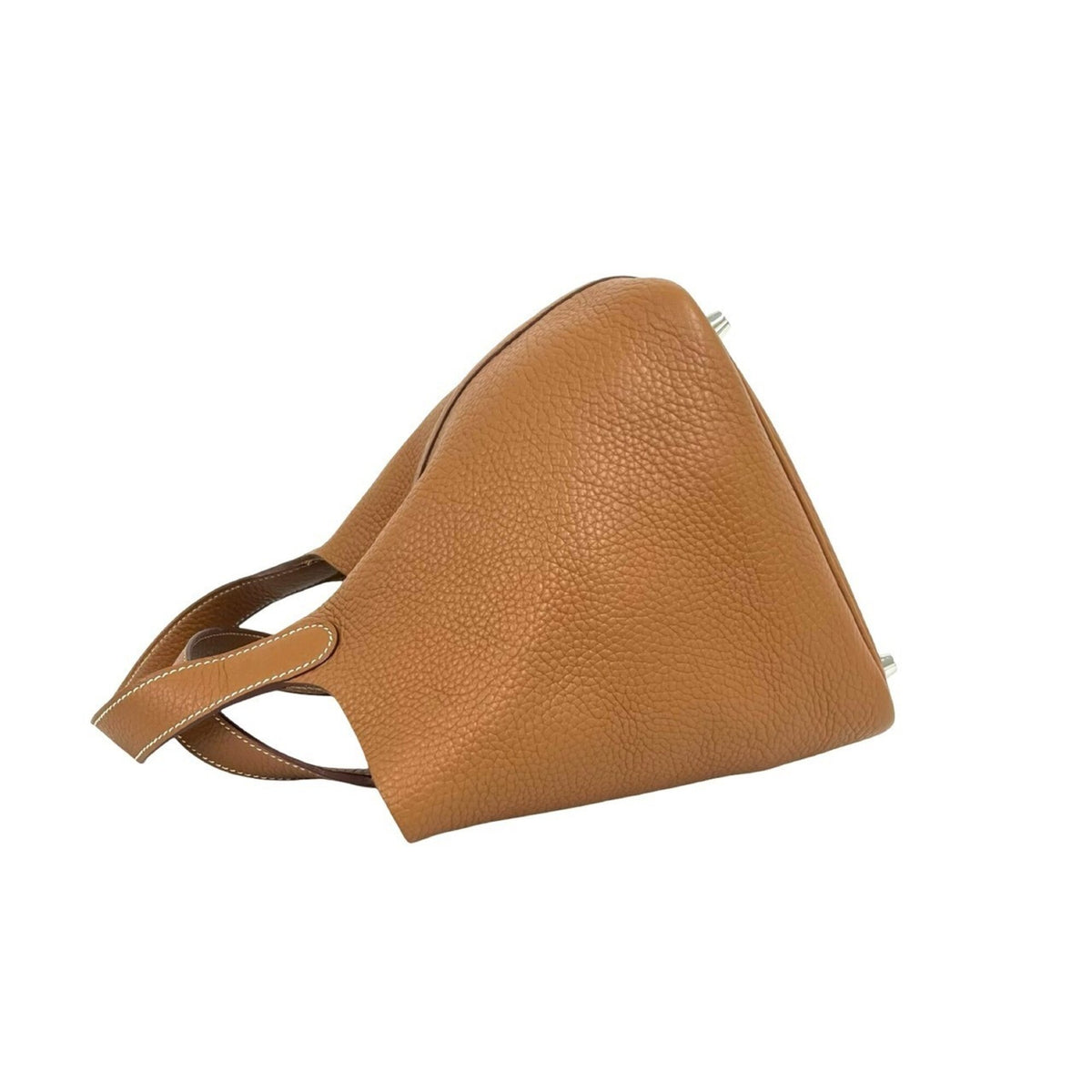 Hermes Brown Taurillon Clemence Leather Handbag (Pre-Owned)
