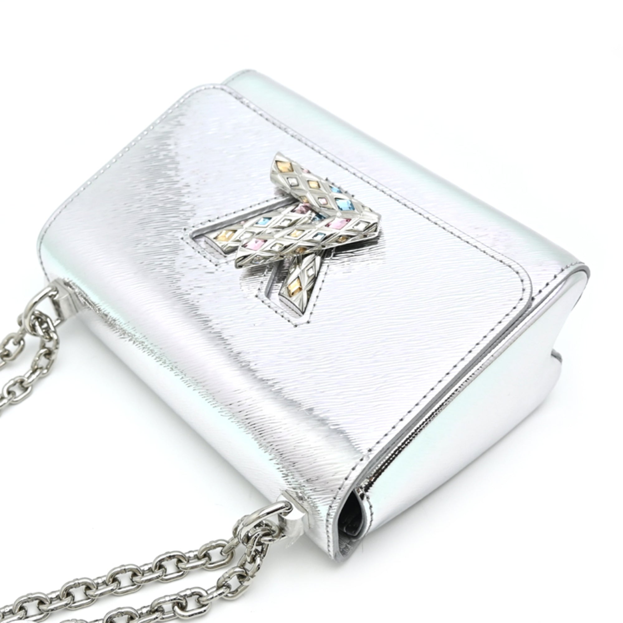 Louis Vuitton Silver Epi Leather Shoulder Bag (Pre-Owned)