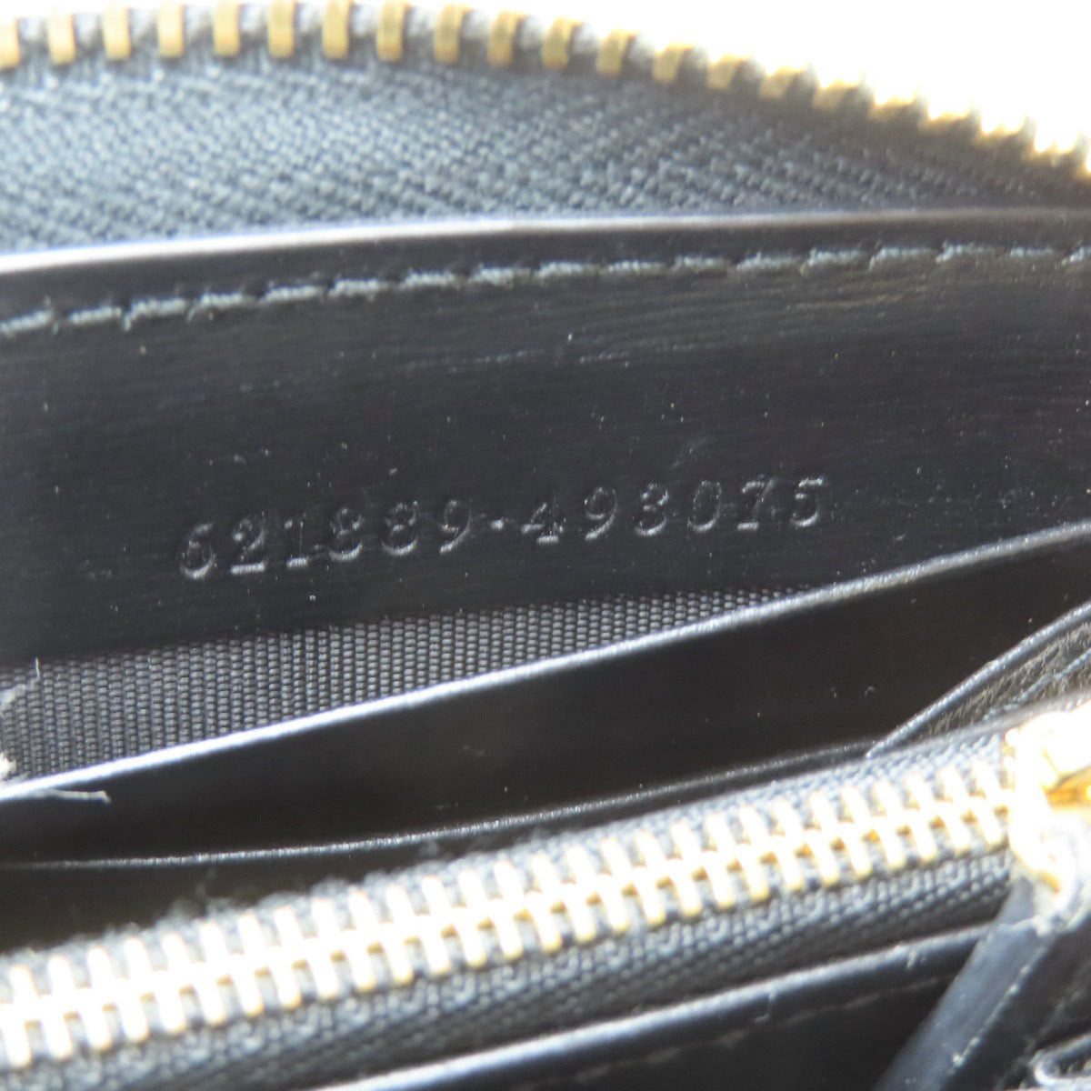 Gucci Black Leather Long Wallet (Bi-Fold) (Pre-Owned)