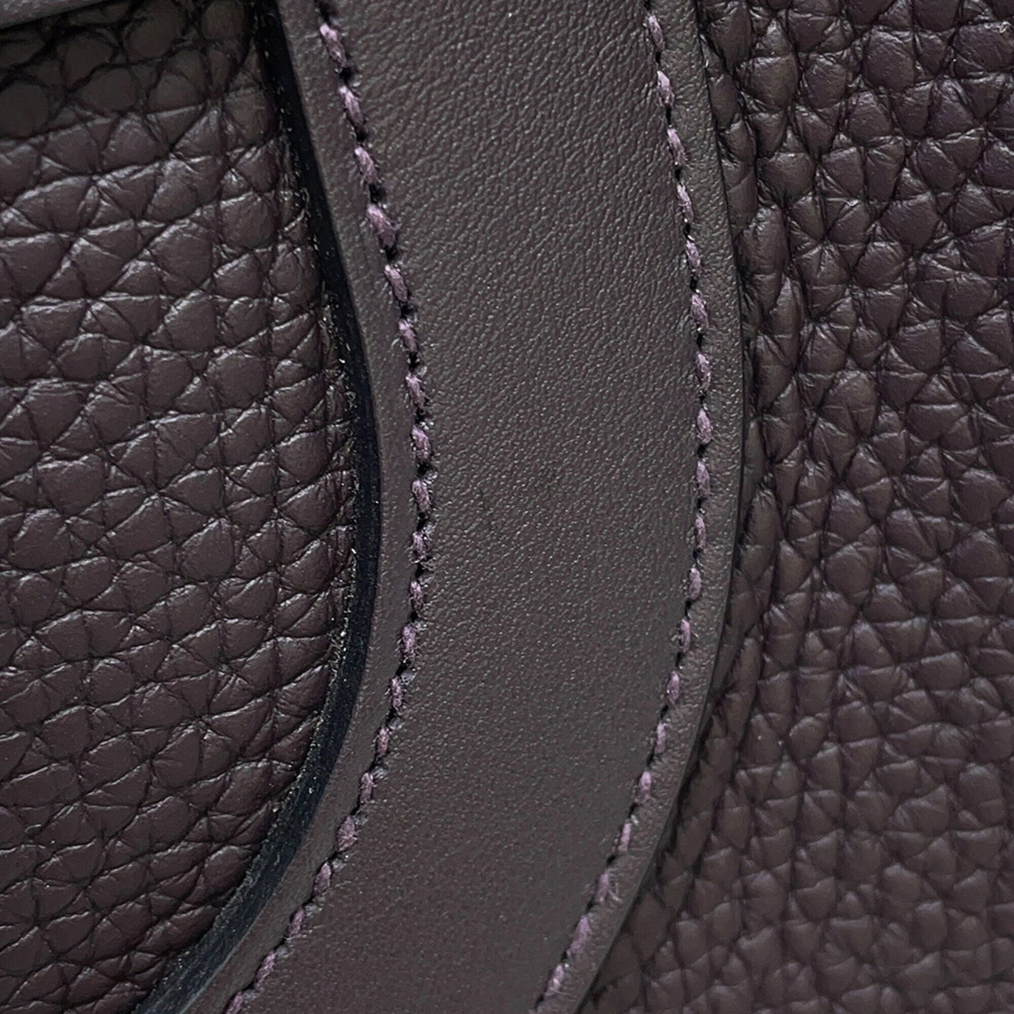Hermes Cassis Taurillon Clemence Leather Swift Leather Tote Bag (Pre-Owned)