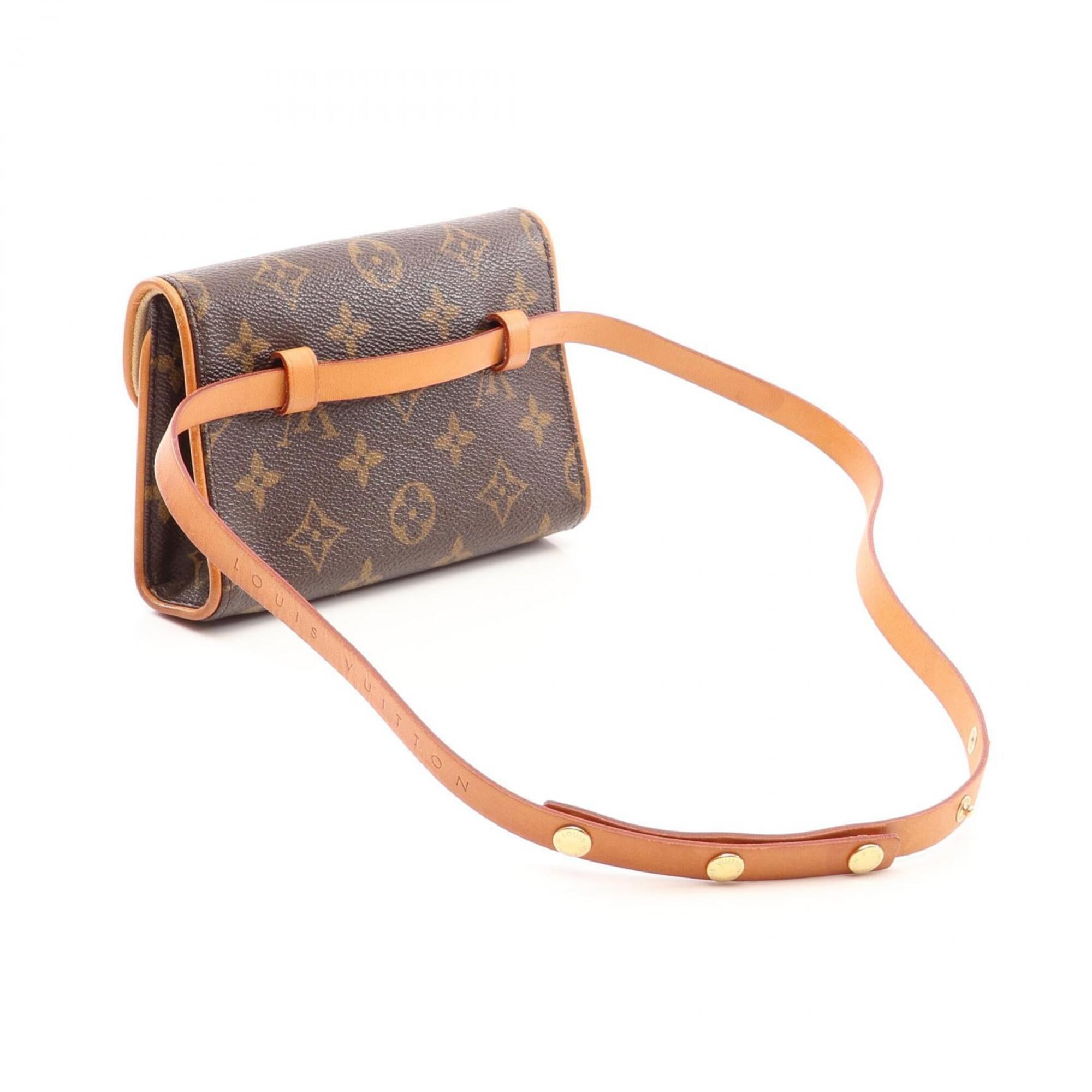 Louis Vuitton Monogram Brown Coated Canvas Leather Fanny Pack (Pre-Owned)