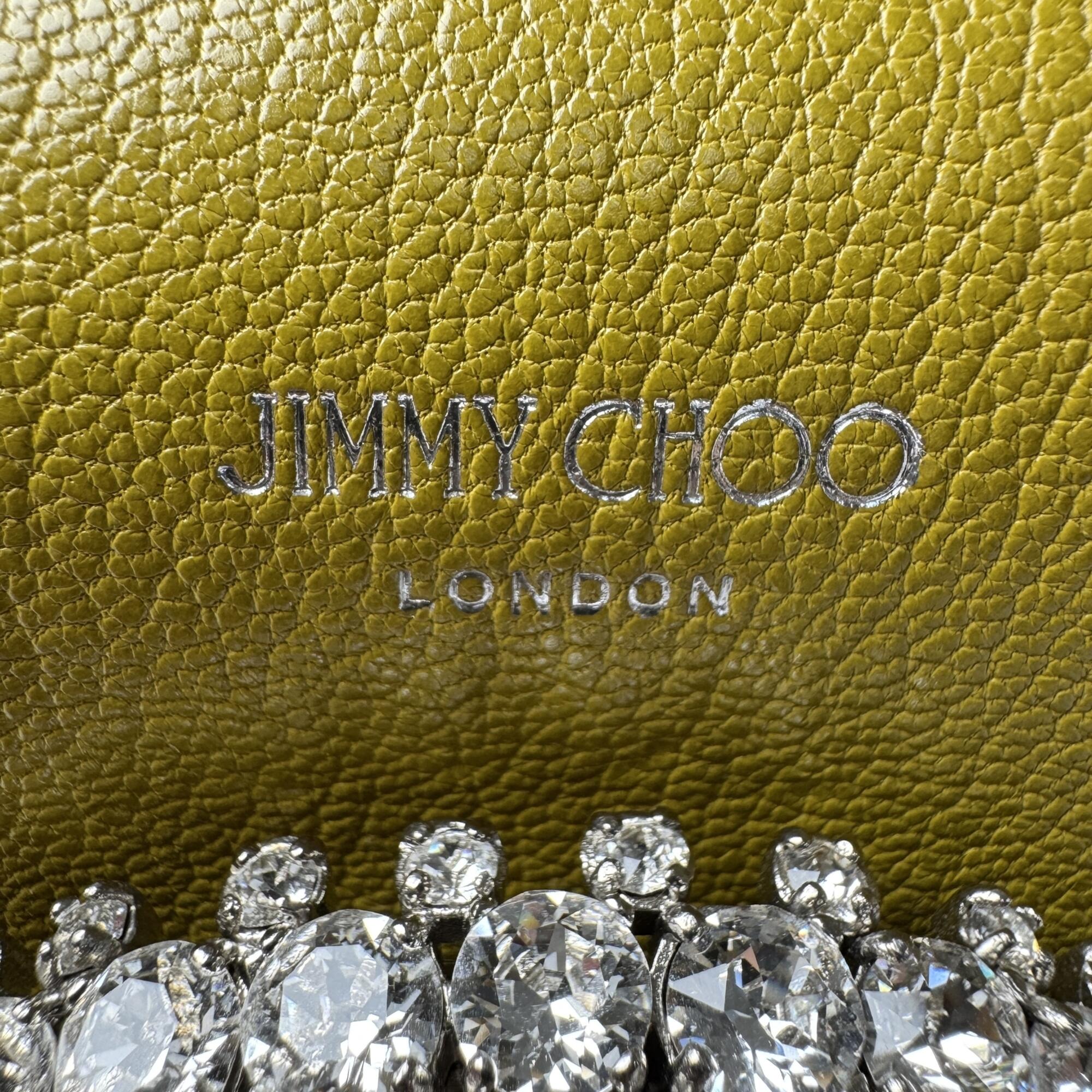 Jimmy Choo Yellow Leather Handbag Shoulder Bag (Pre-Owned)