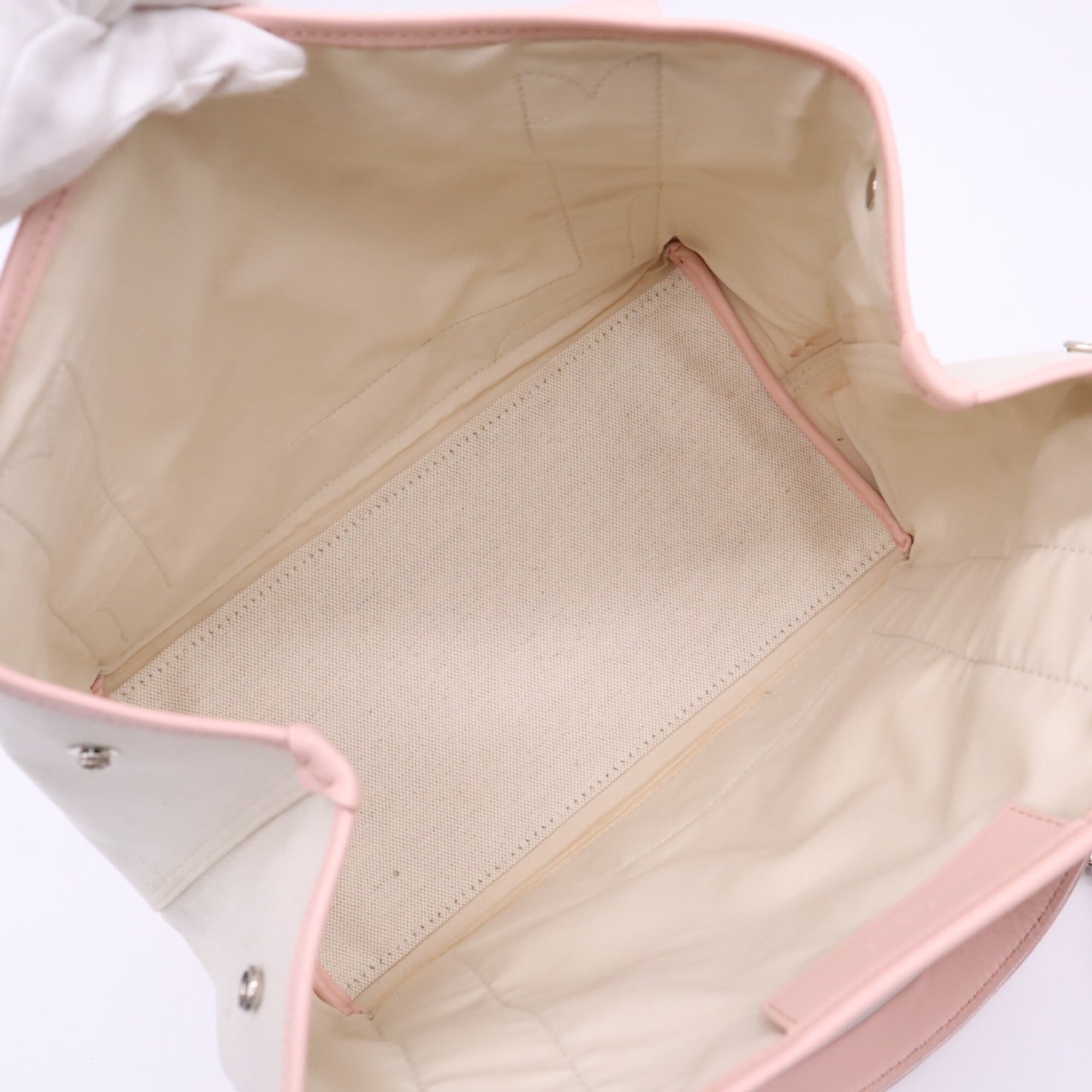 Balenciaga Ivory Pink Canvas Handbag (Pre-Owned)