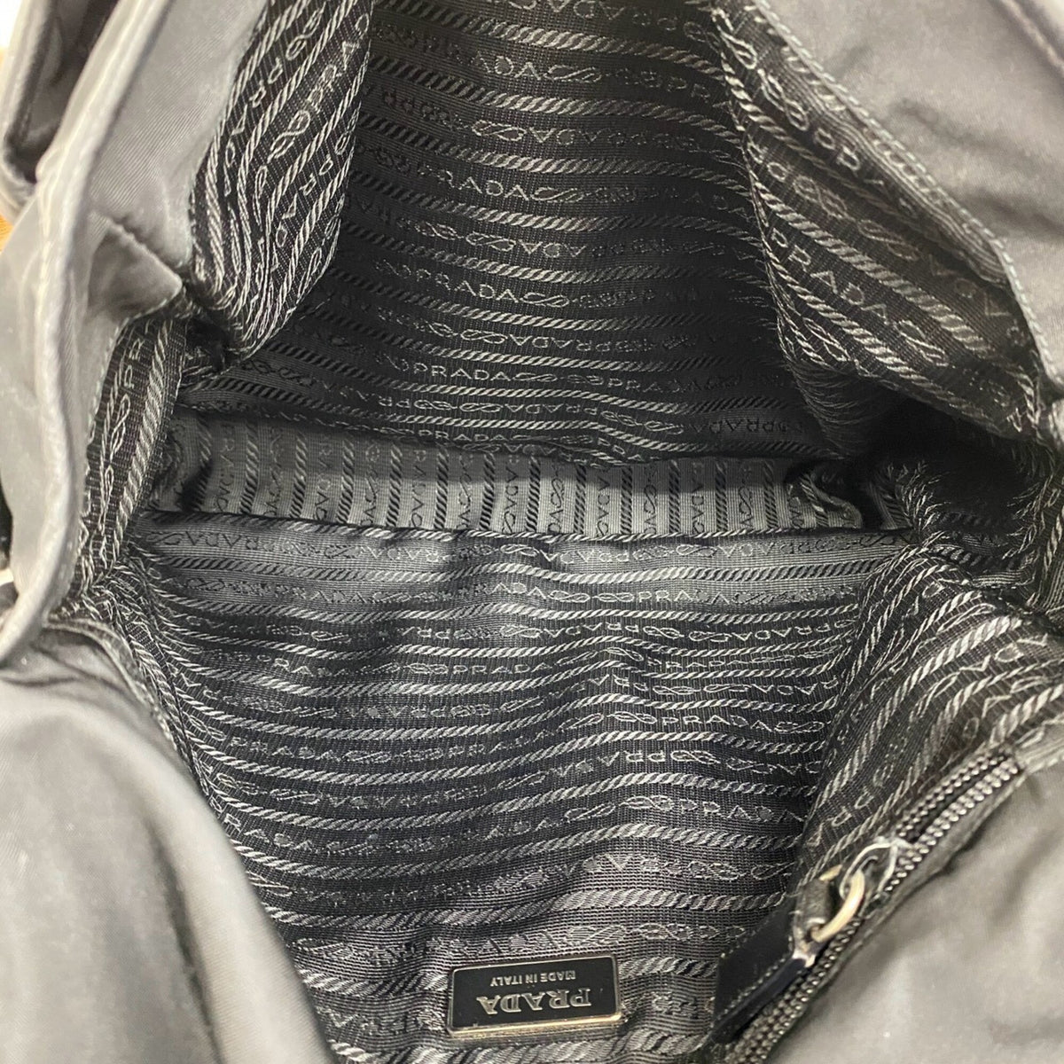 Prada Black Nylon Leather Shoulder Bag (Pre-Owned)