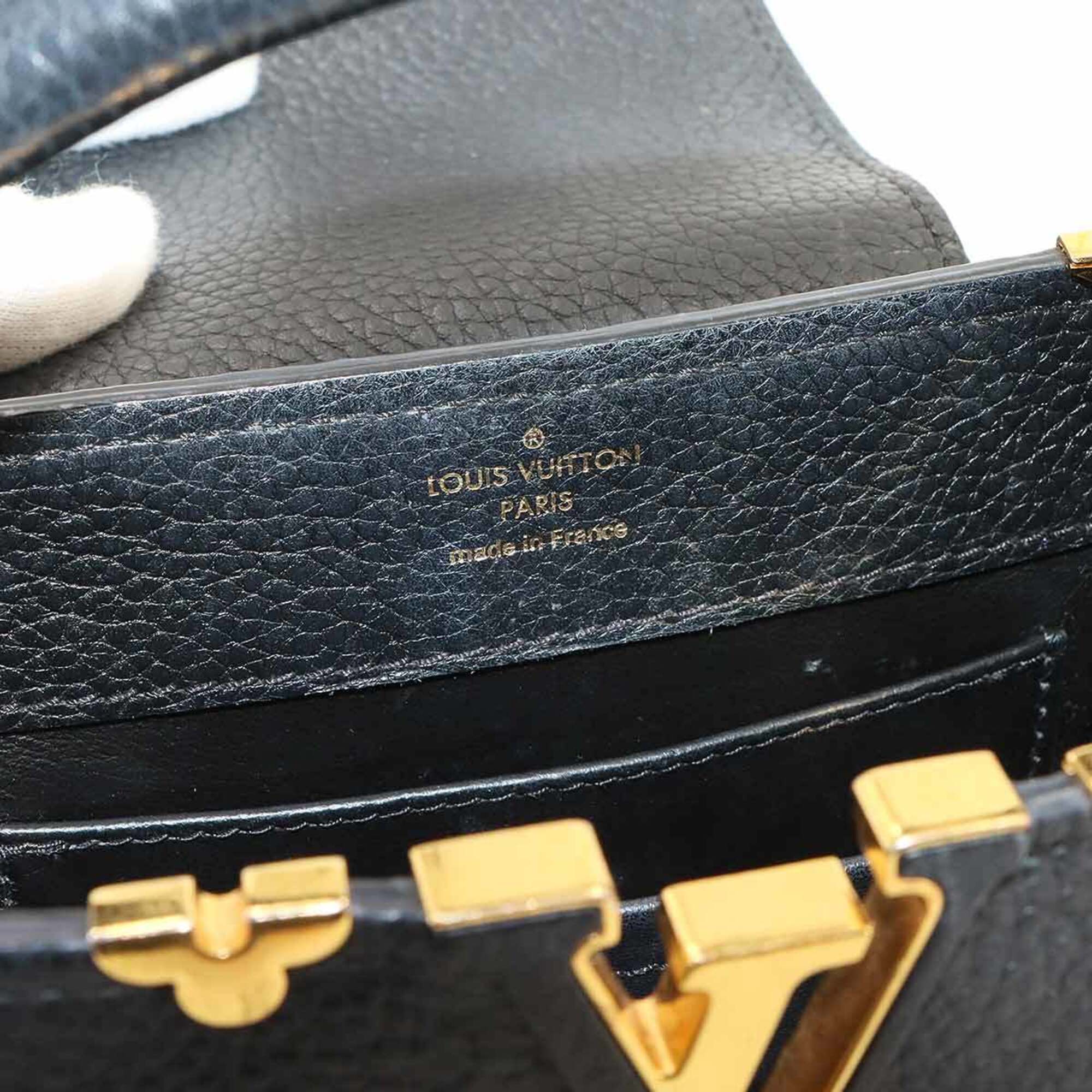 Louis Vuitton Black Capucines Noir Handbag (Pre-Owned)