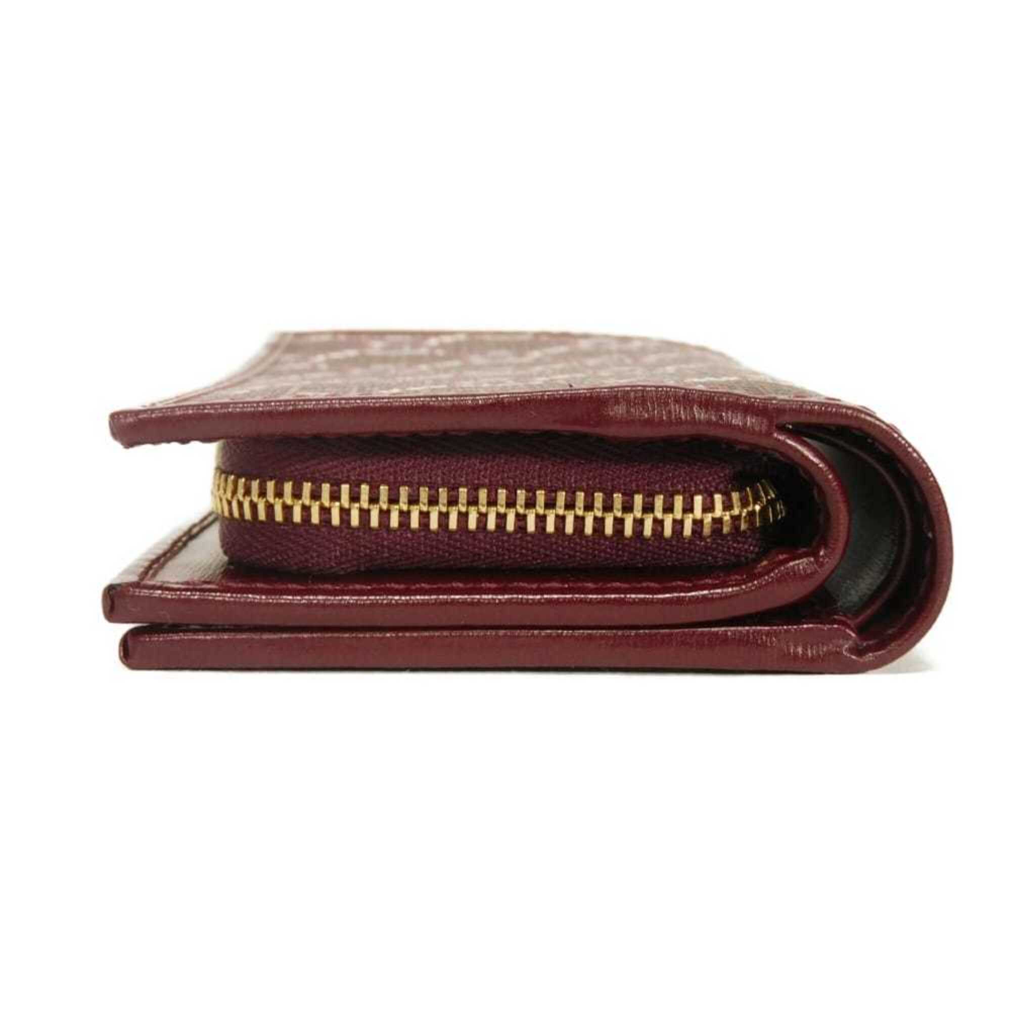 Gucci Bordeaux Red Color Gg Supreme Wallet (Bi-Fold) (Pre-Owned)