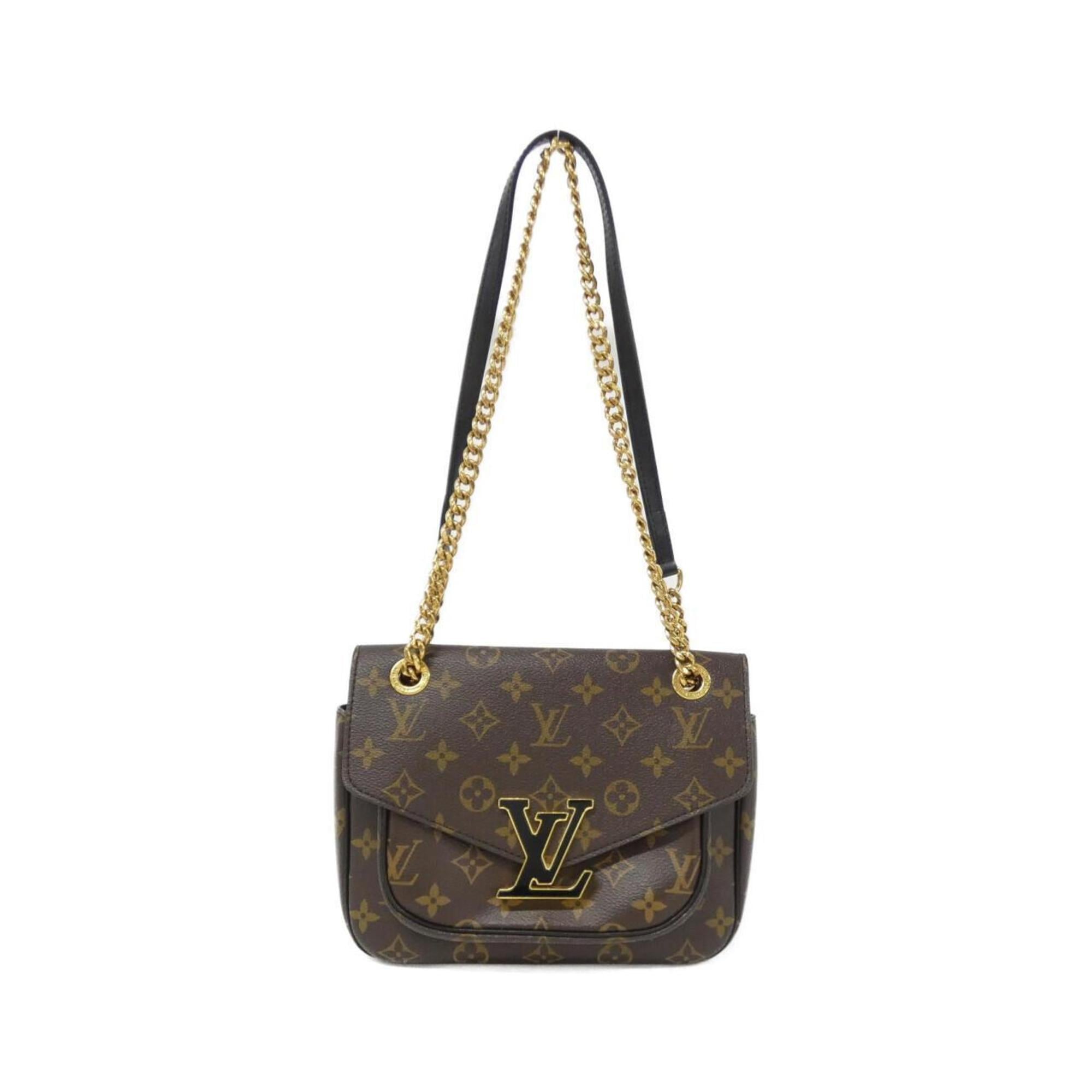 Louis Vuitton Marron Coated Canvas Shoulder Bag (Pre-Owned)