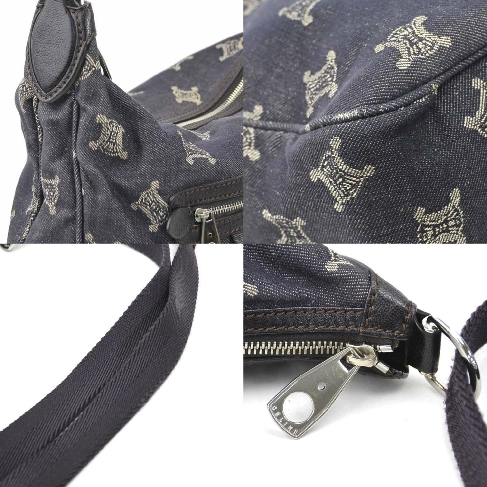 Celine Blue Denim Shoulder Bag (Pre-Owned)