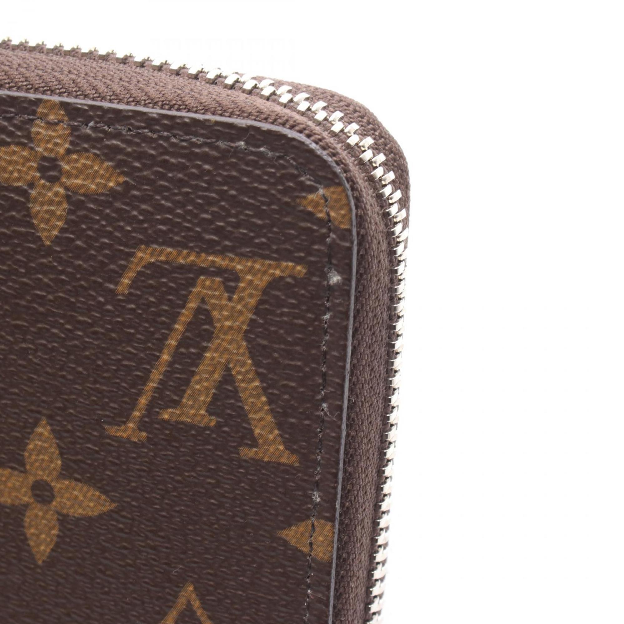 Louis Vuitton Brown Light Blue Monogram Coated Canvas Long Wallet (Bi-Fold) (Pre-Owned)