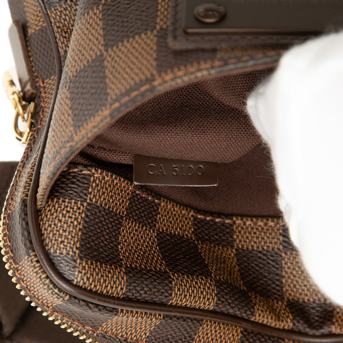 Louis Vuitton Damier Brown Pvc Leather Shoulder Bag Sling Bag (Pre-Owned)