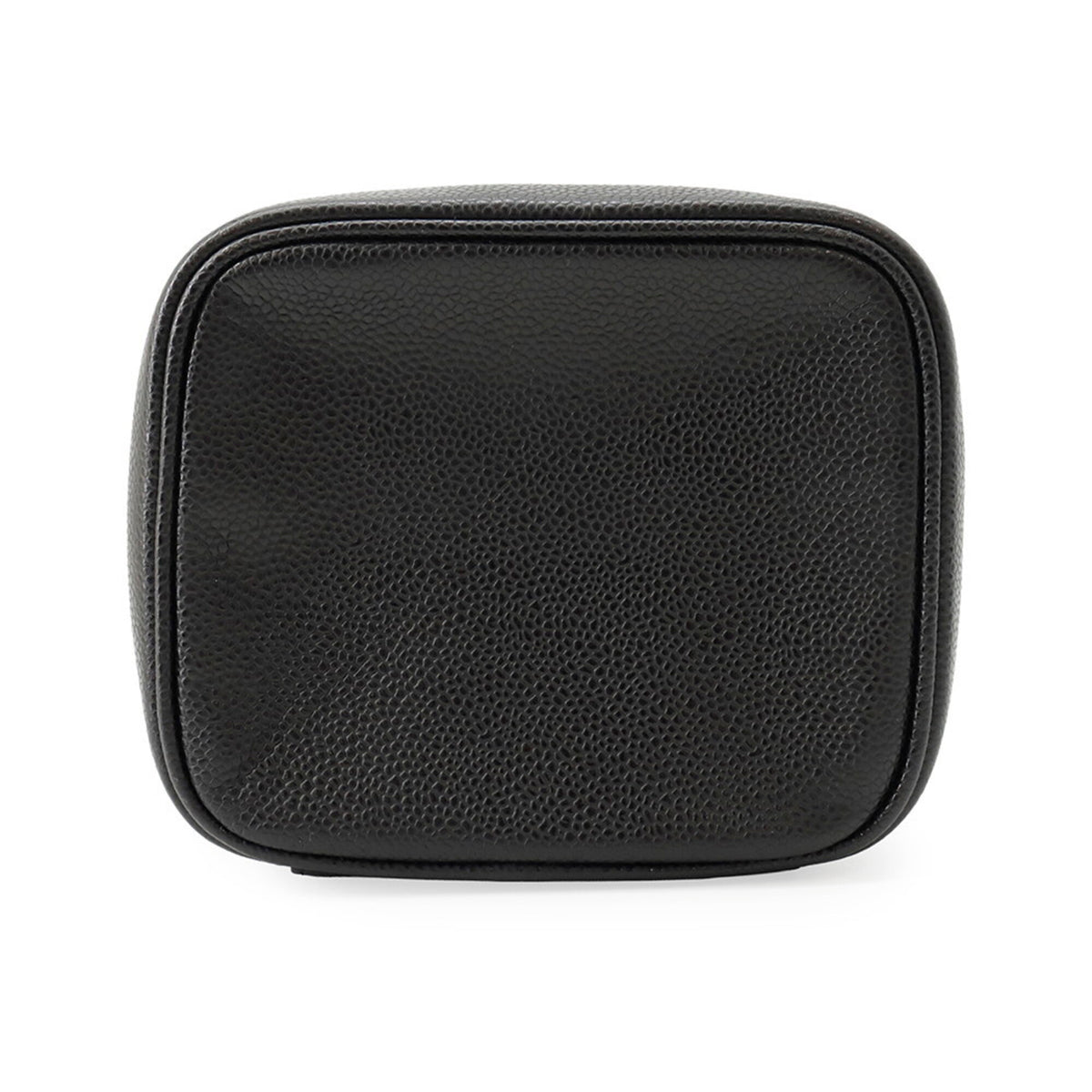 Chanel Black Grained Calfskin Handbag Pouch Vanity Bag (Pre-Owned)