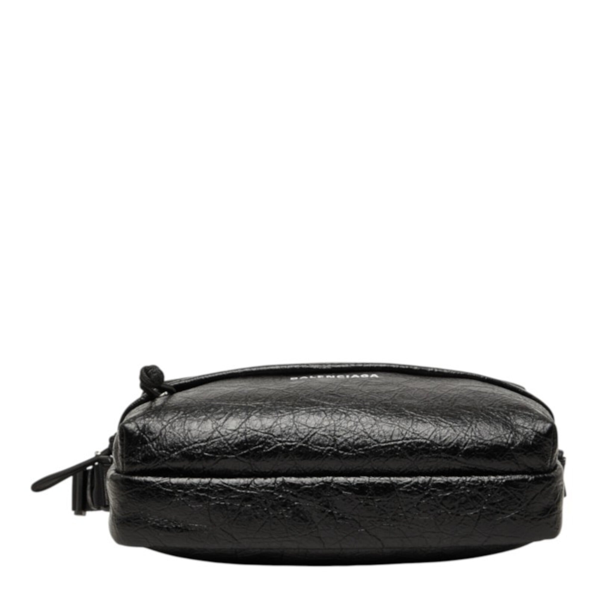 Balenciaga Black Leather Shoulder Bag (Pre-Owned)