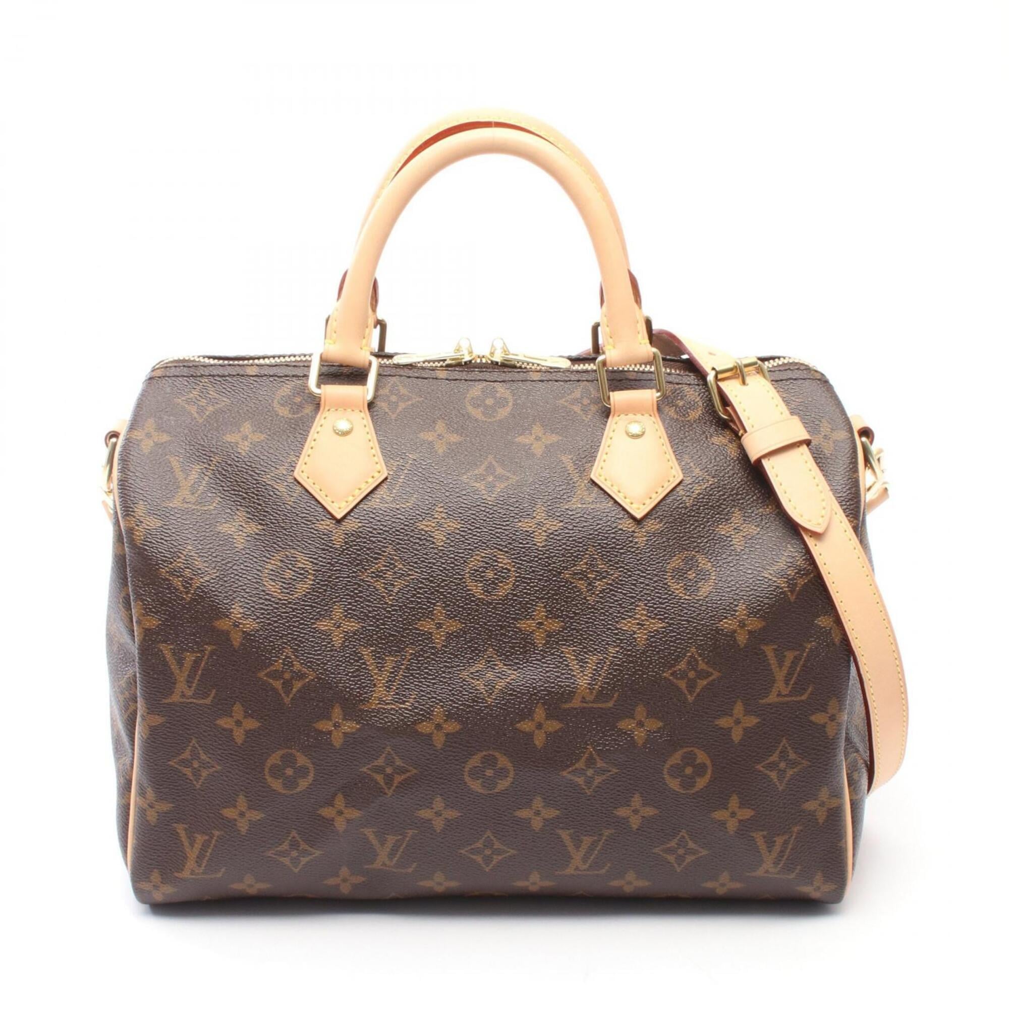 Louis Vuitton Brown Monogram Coated Canvas Leather Handbag (Pre-Owned)